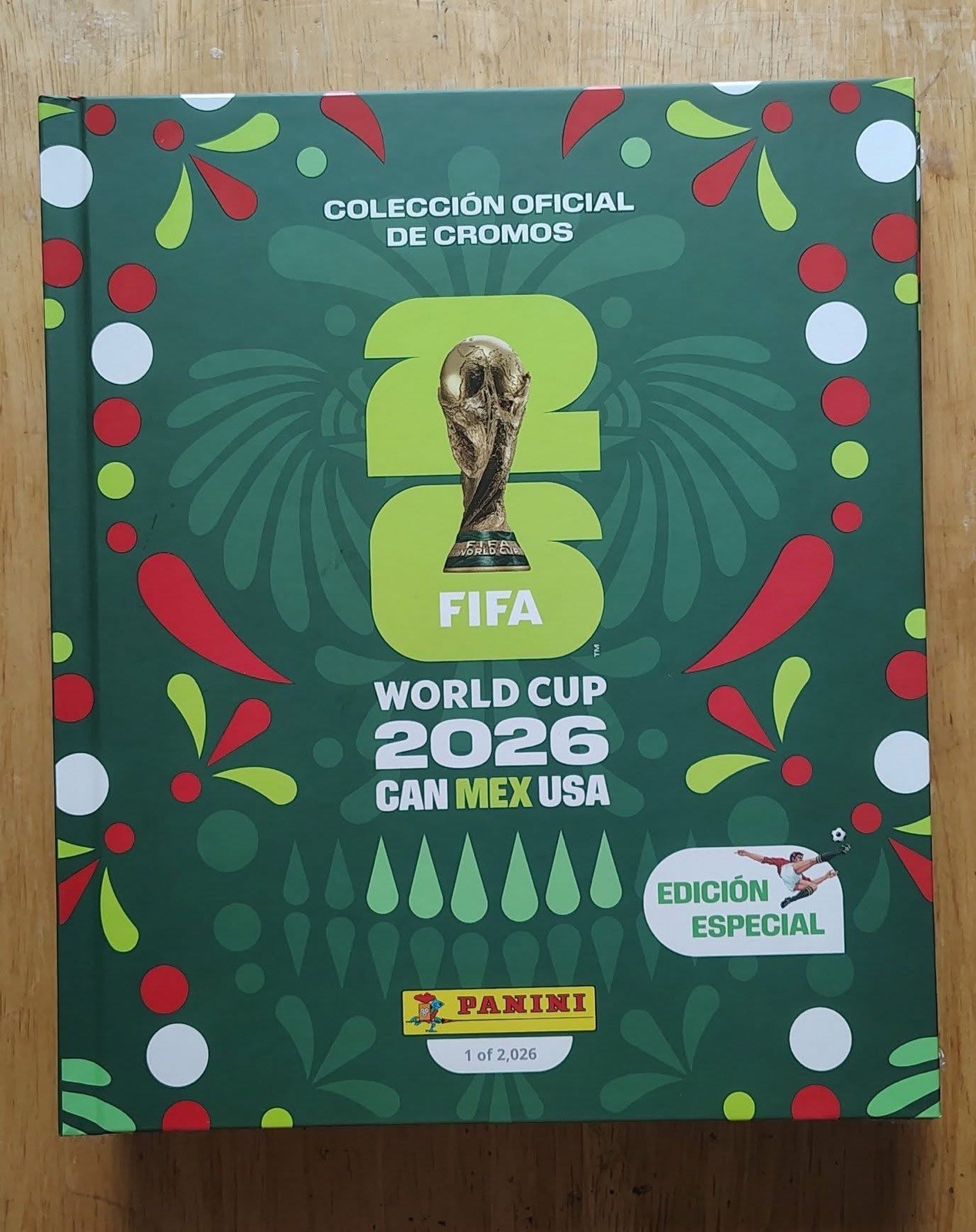 Panini FIFA World Cup GREEN Hard cover Album Limited Edition NUMBERED 1 of 2026