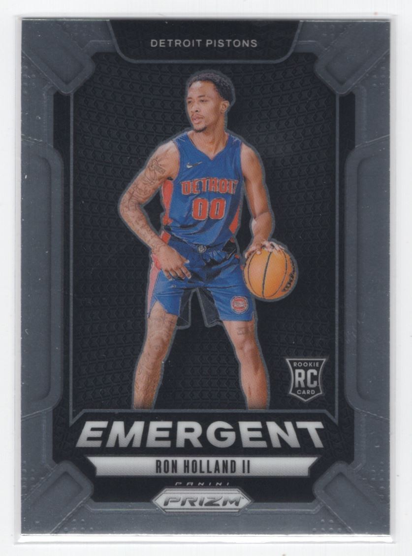 #4 2024-25 Panini Prizm Emergent Base Ron Halland II Rookie Detroit Pistons