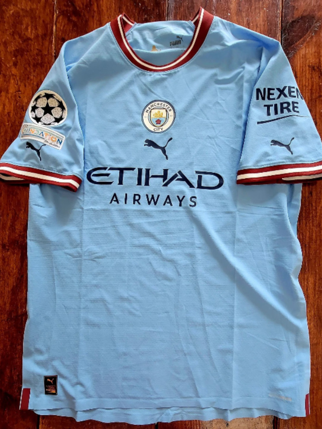 2022/23 PUMA MANCHESTER CITY #9 HALLAND PLAYER AUTHENTIC ISSUE WINNER SOCCER