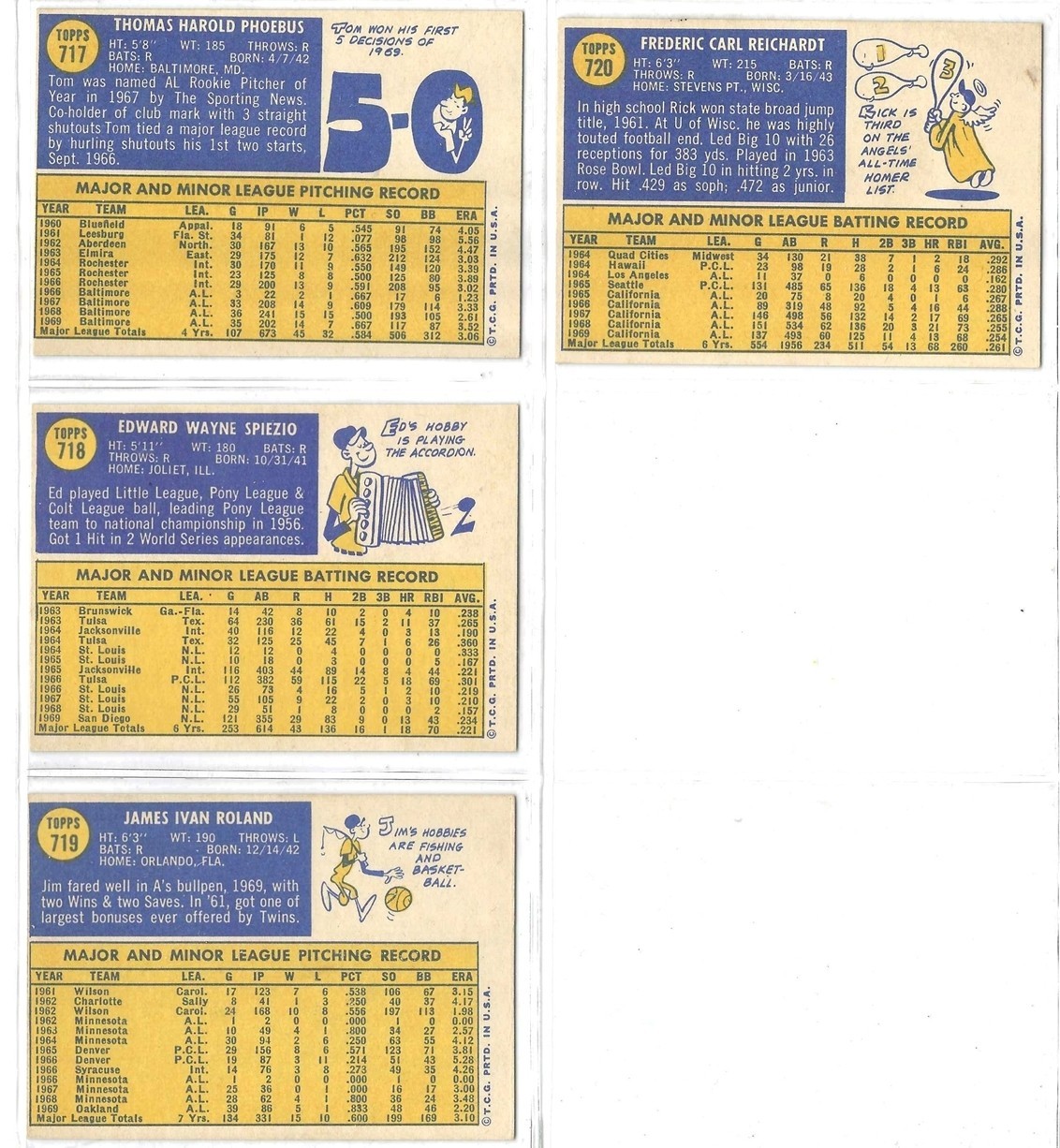 1970 TOPPS BASEBALL CARD HIGH NUMBER SINGLES (634-720)