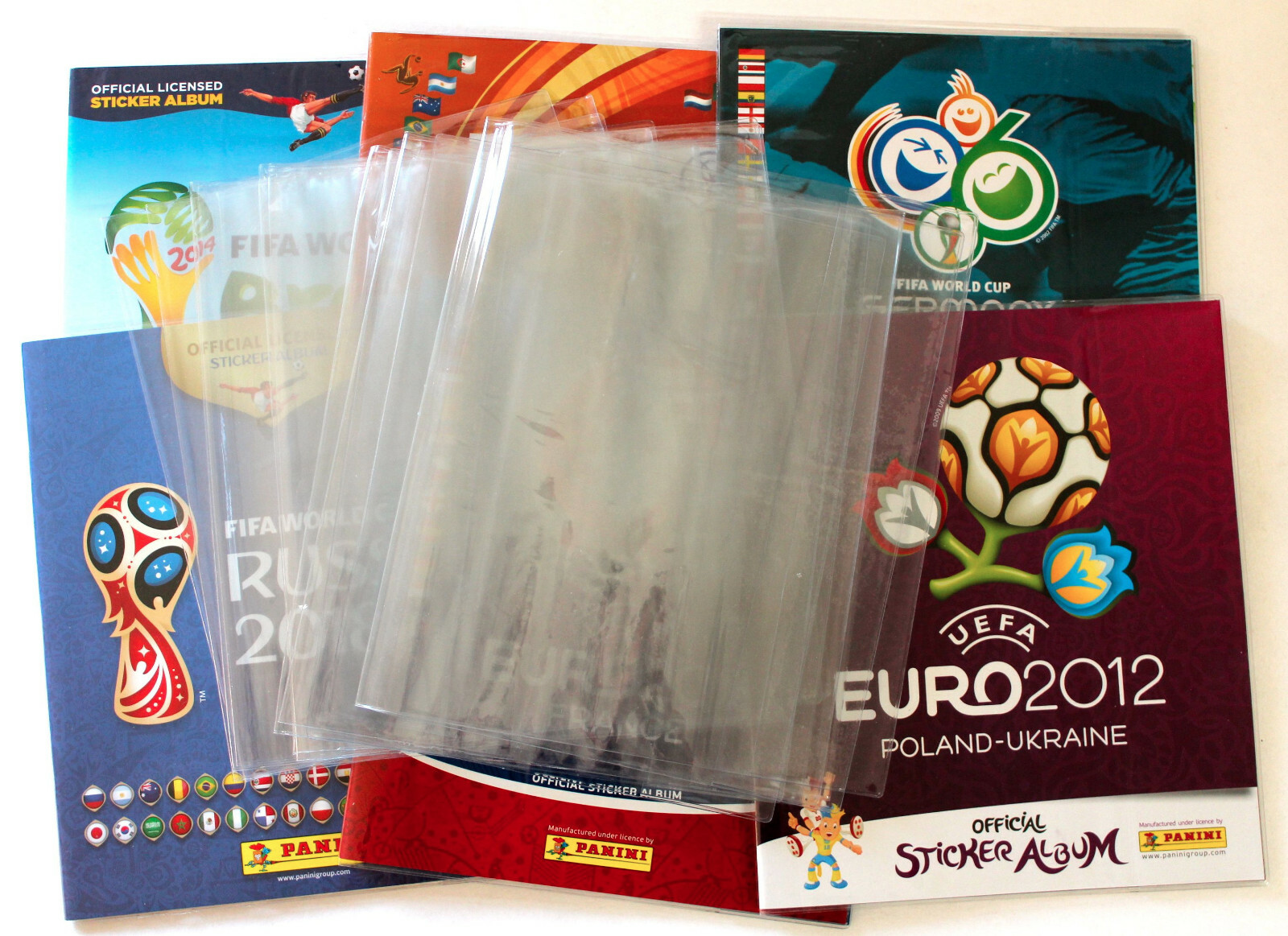 Panini WM EURO Album Envelope Protective Case Transparent Cover Sleeve