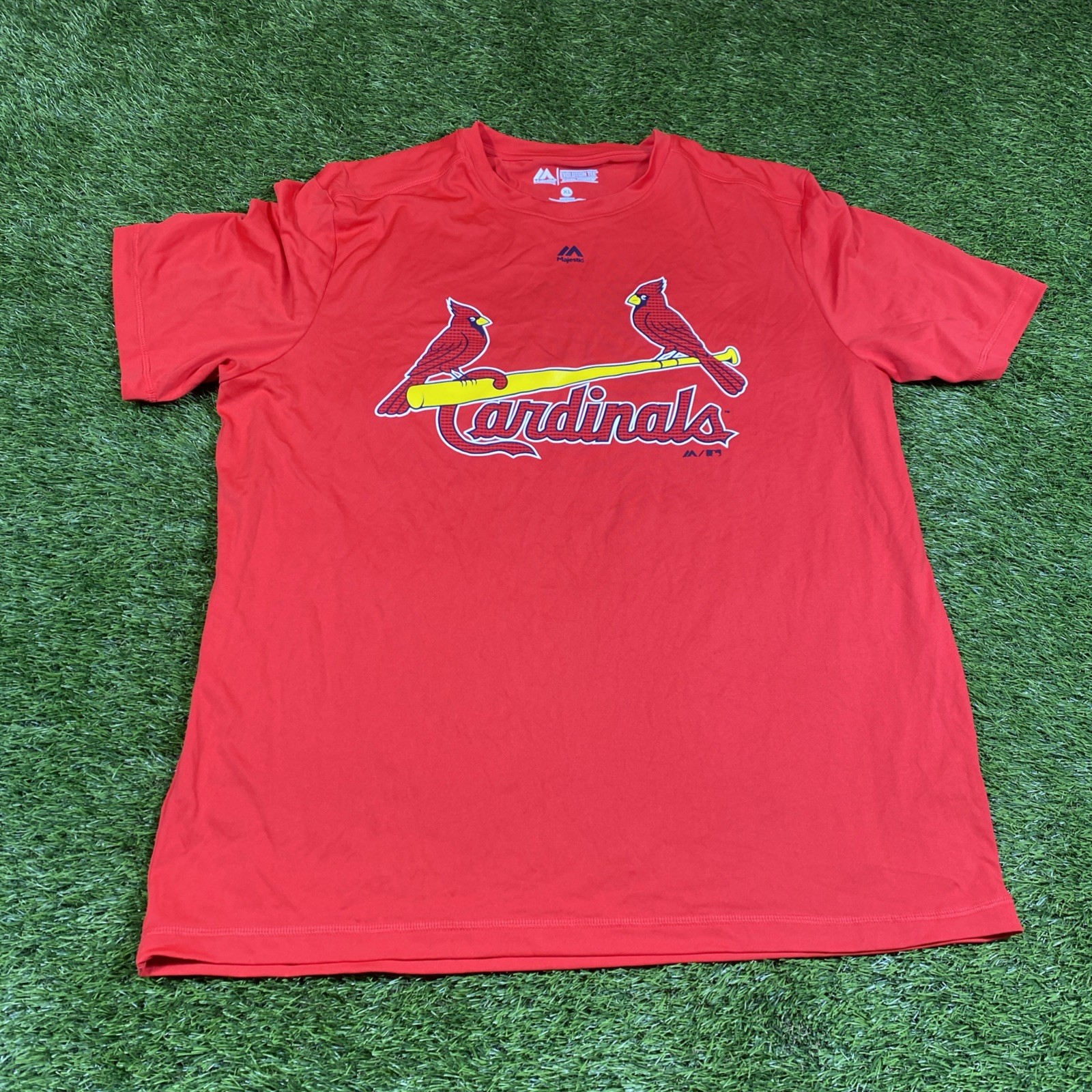 St Louis Cardinals Majestic Cool Base Shirt Mens XL Evolution Tee MLB NWOT