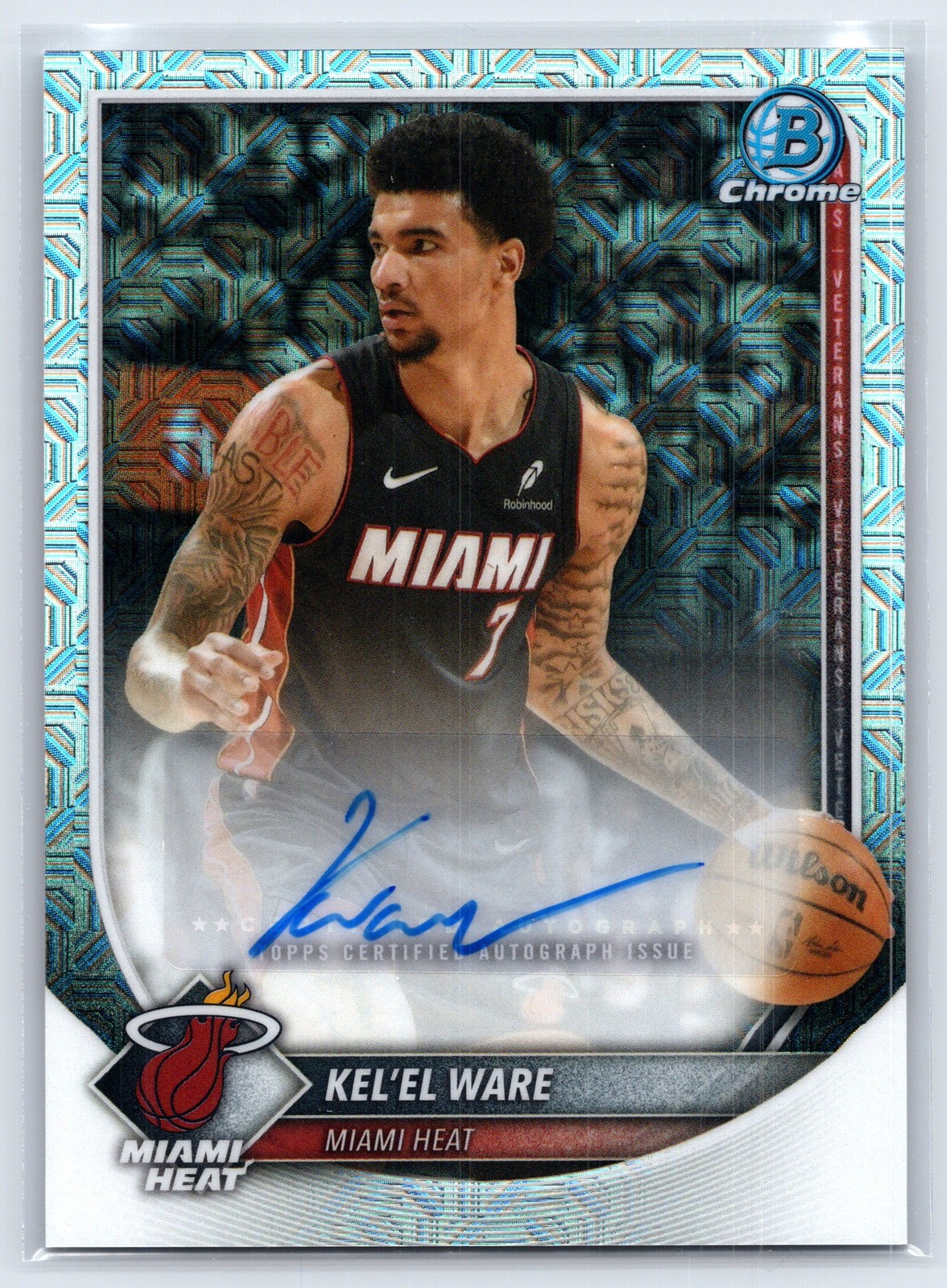 2025-26 Bowman Chrome KEL’EL WARE #BCA-KW Mojo Auto