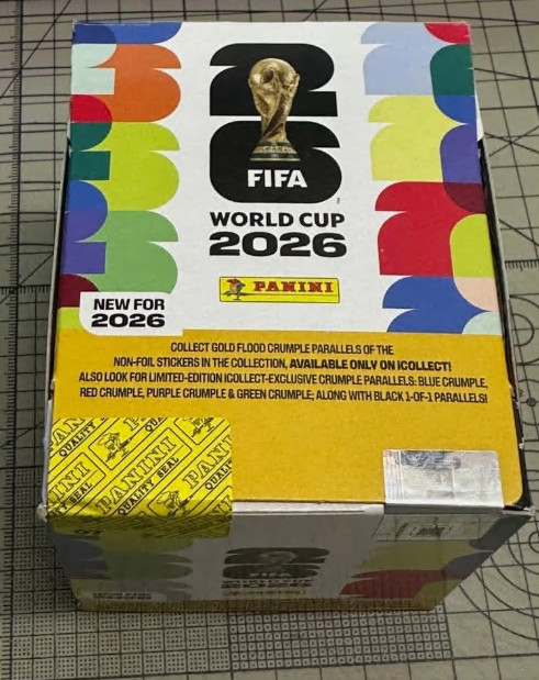 Panini FIFA World Cup 2026 Official Sticker 50-Pack Box Gold Limited NEW 2026
