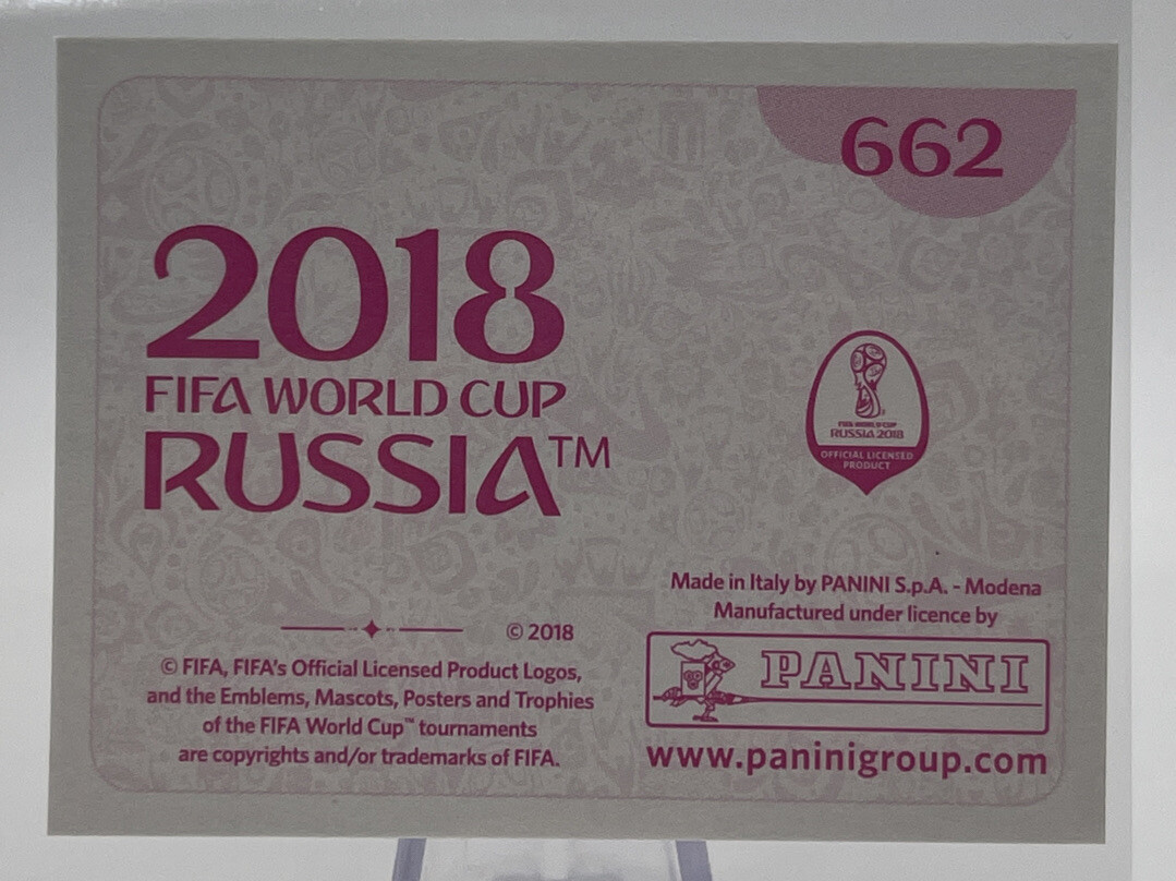 2018 Fifa World Cup Russia Album Sticker Legends Italy 1982 #662 Pink Back ⚽️