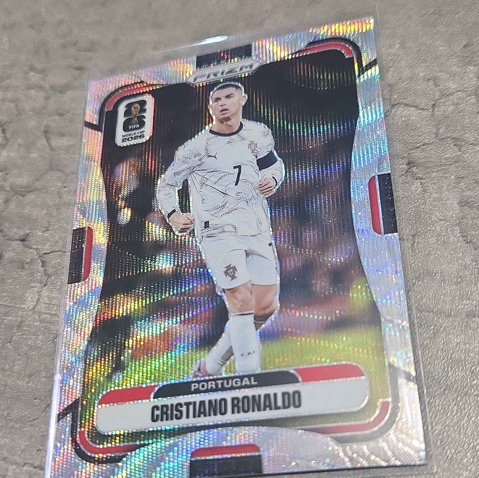 2026 Panini Prizm SILVER WAVE CRISTIANO RONALDO + HALLAND