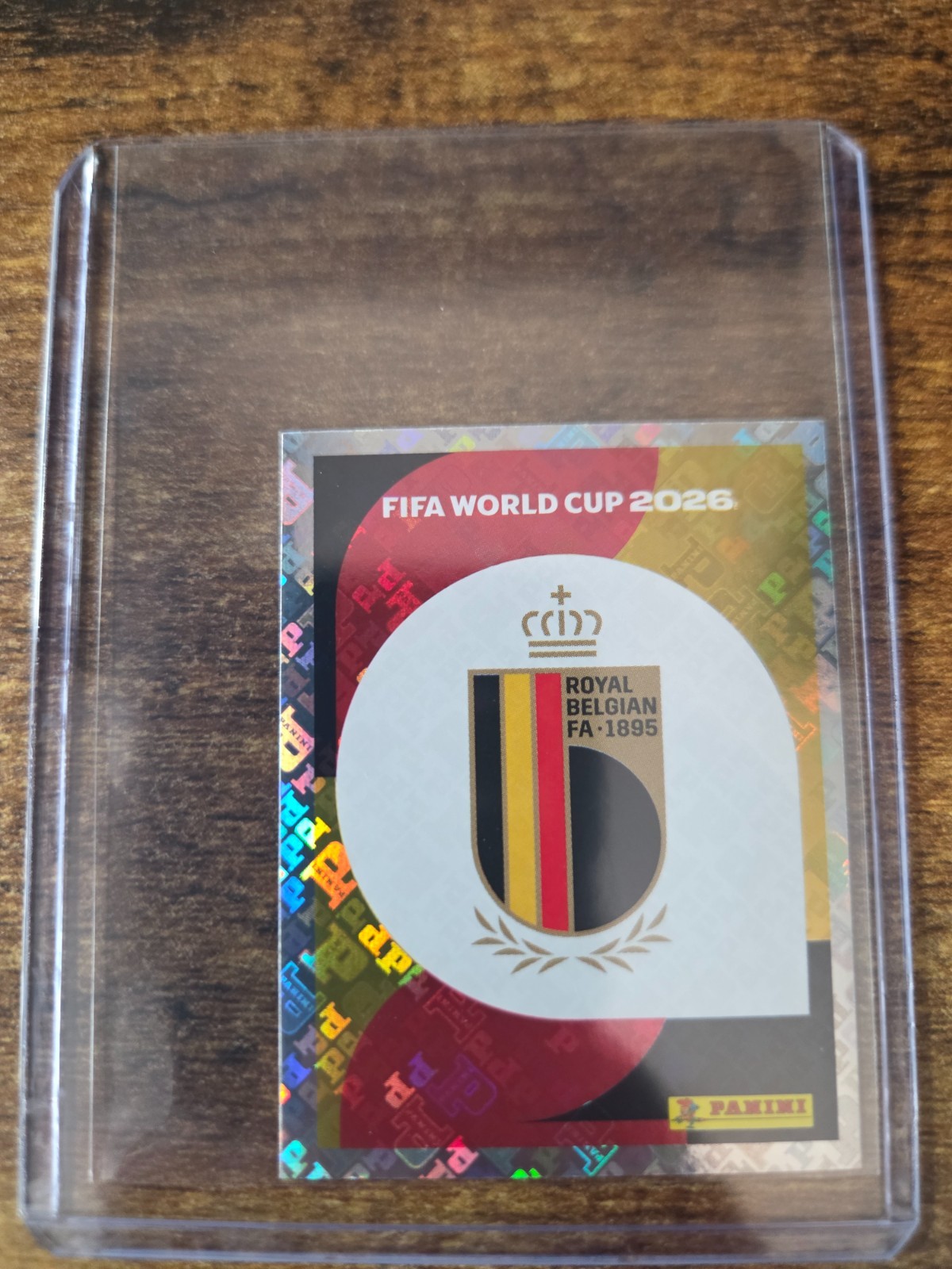 2026 Panini FIFA World Cup Stickers – Belgium Team Logo Badge Foil #BEL 1