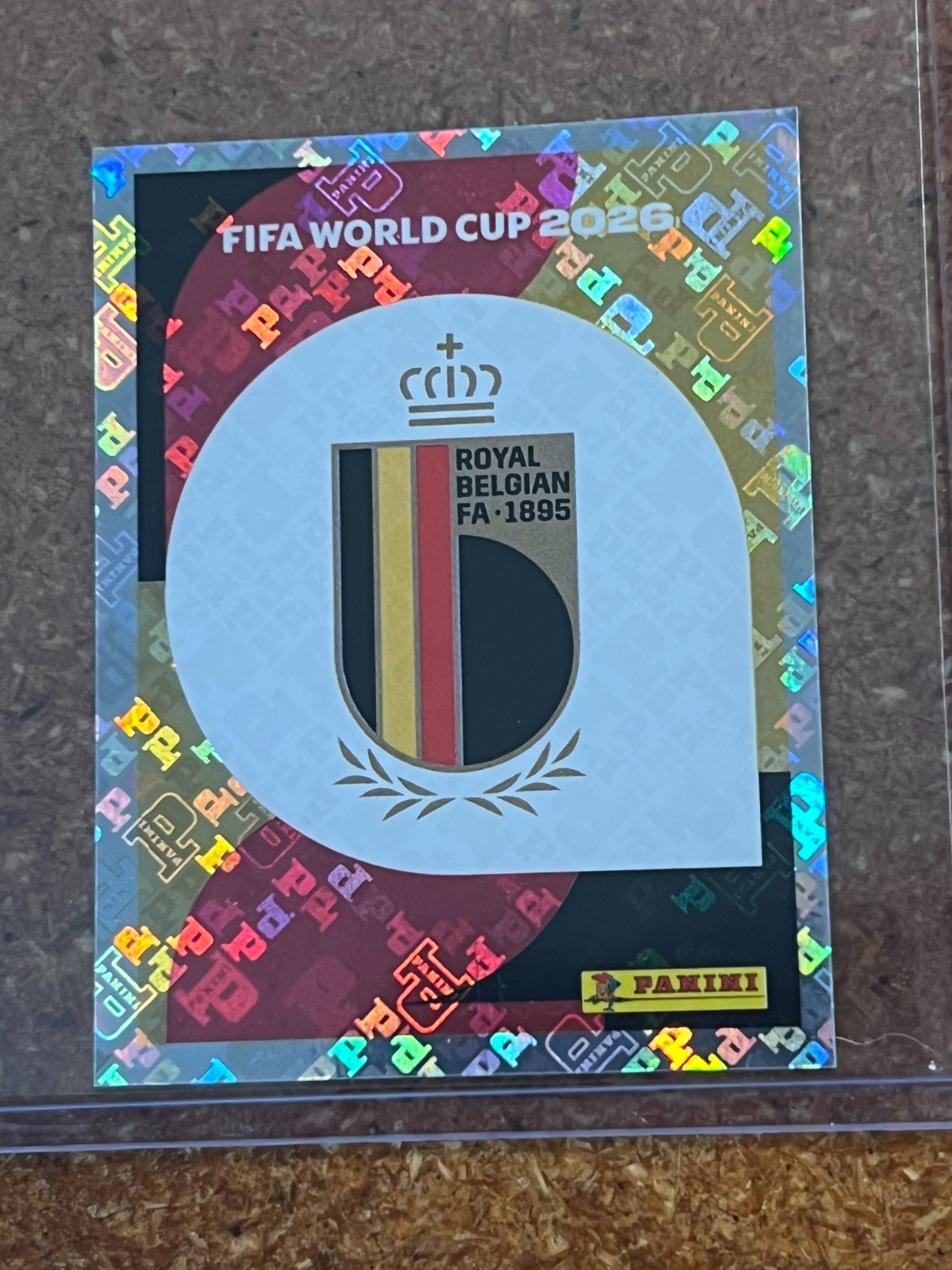 2026 Panini FIFA World Cup Soccer Sticker US Edition # BEL 1 Belgium Foil