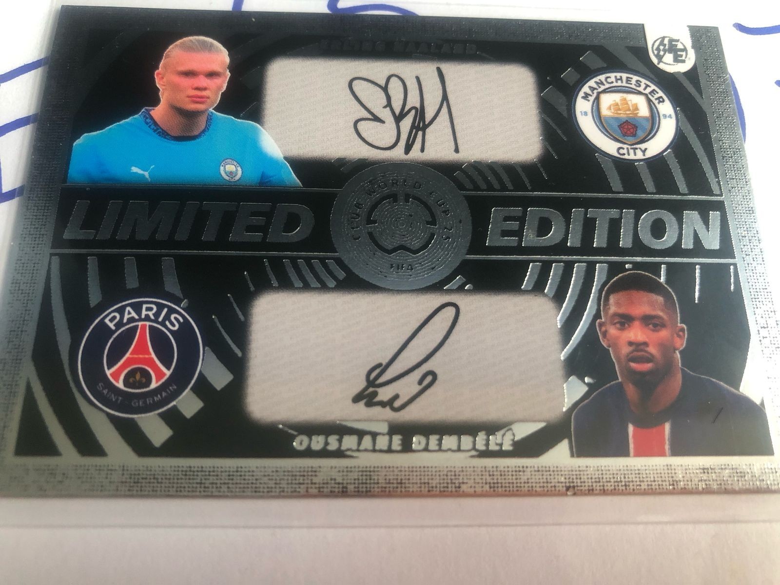 PRINTED SIGNATURE*-WORLD CUP CLUB FIFA 2025 F.E HALLAND-DEMBELE – SILVER