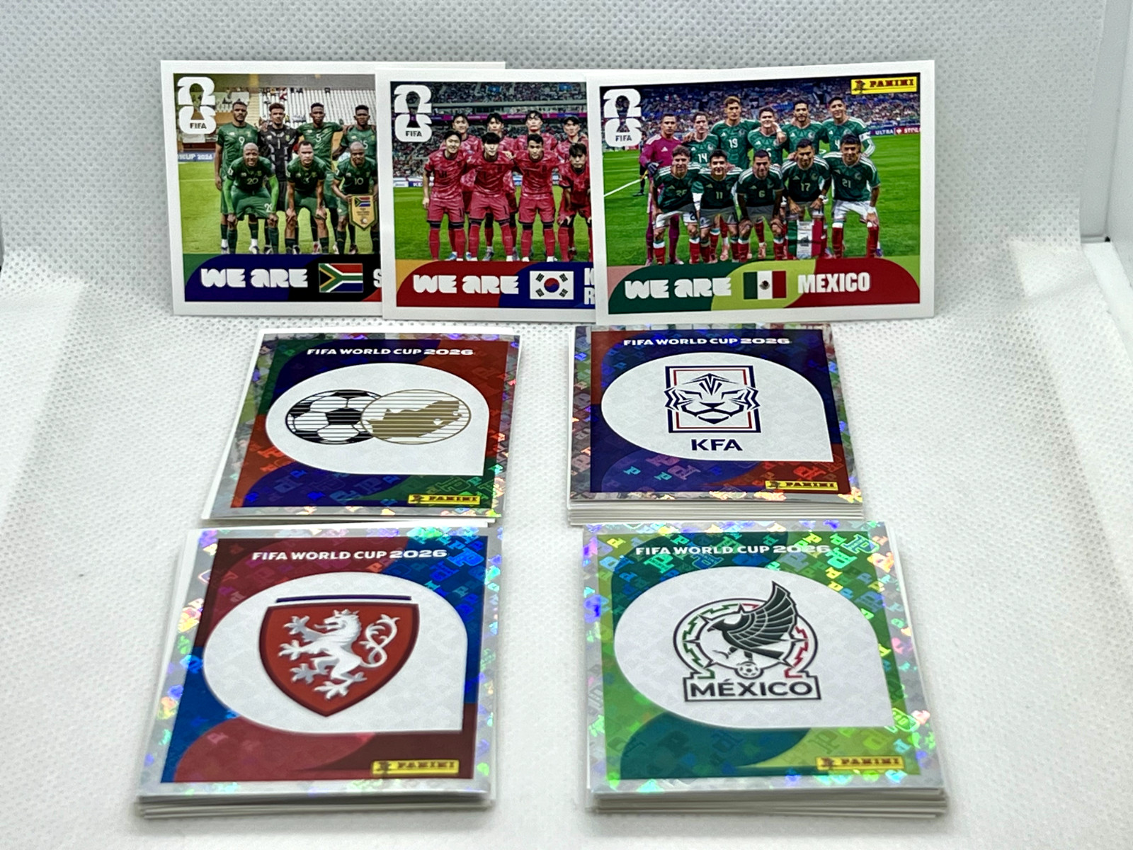 2026 Panini FIFA World Cup Stickers – Group A – MEX, RSA, KOR, CZE