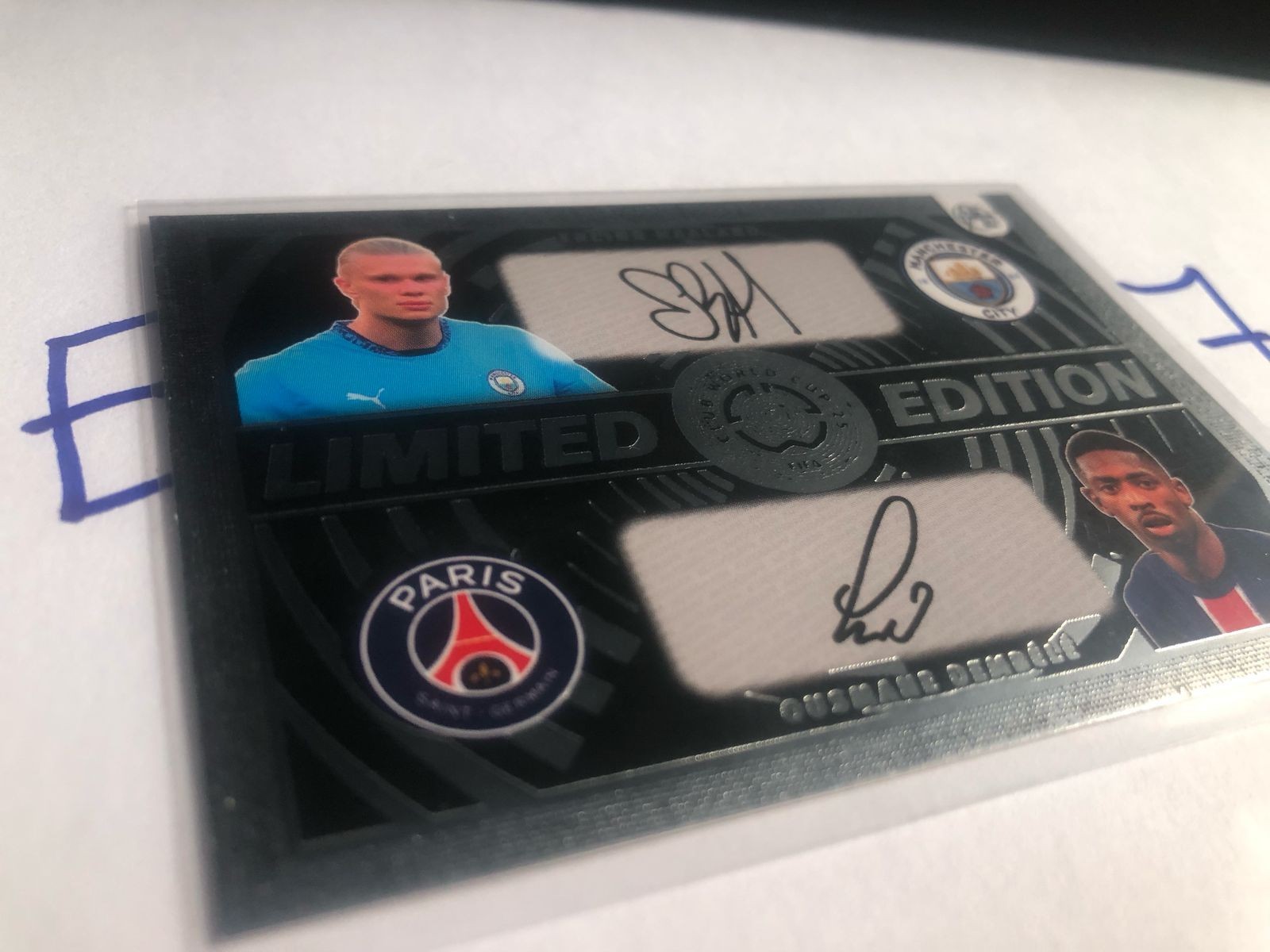 PRINTED SIGNATURE*-WORLD CUP CLUB FIFA 2025 F.E HALLAND-DEMBELE – SILVER