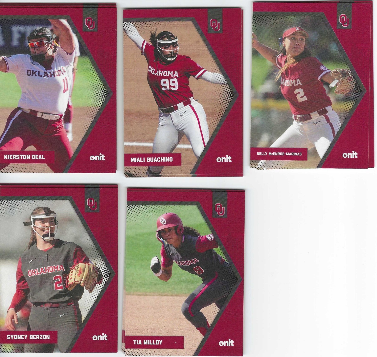 2026 Onit Athlete Oklahoma OU Sooners Softball base & inserts pick your cards
