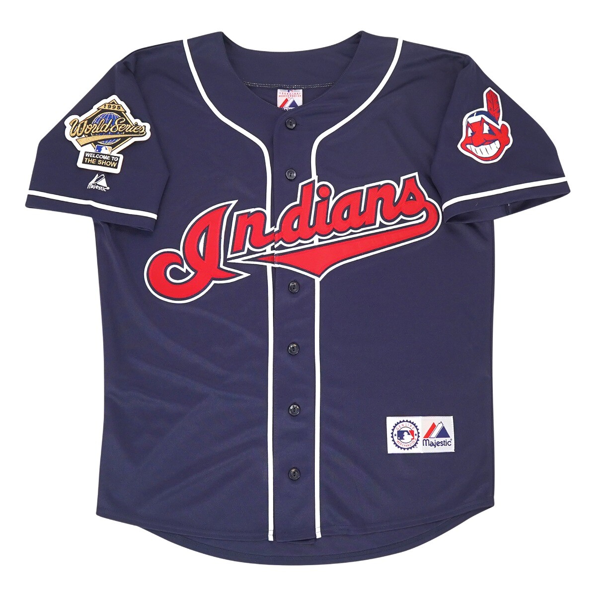 Kenny Lofton 1995 Cleveland Indians Alt Navy Blue World Series Men’s Jersey