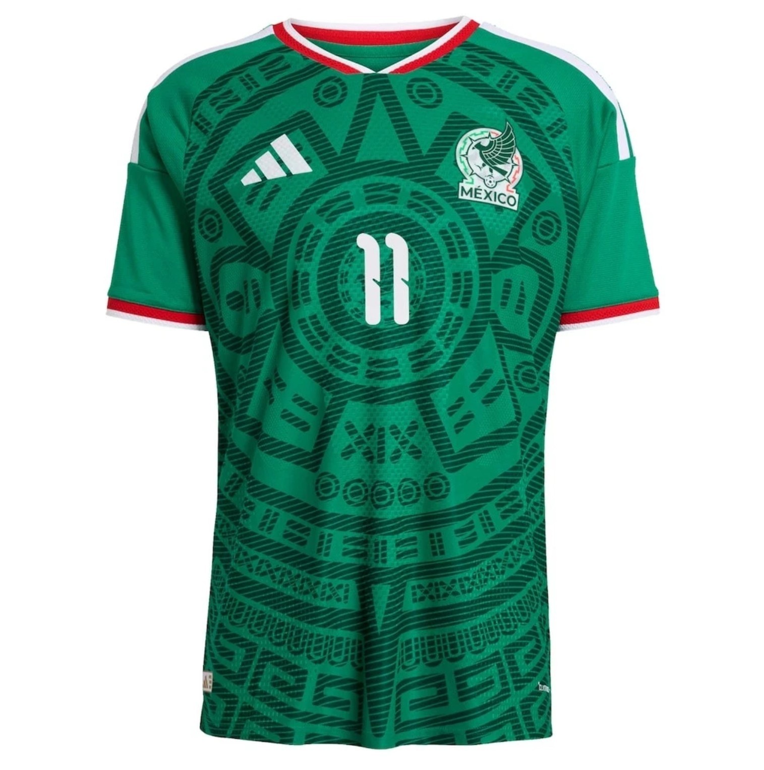 RARE ADIDAS ORIGINAL Mexico Official World Cup 2026 #11 Gimenez Authentic Jersey