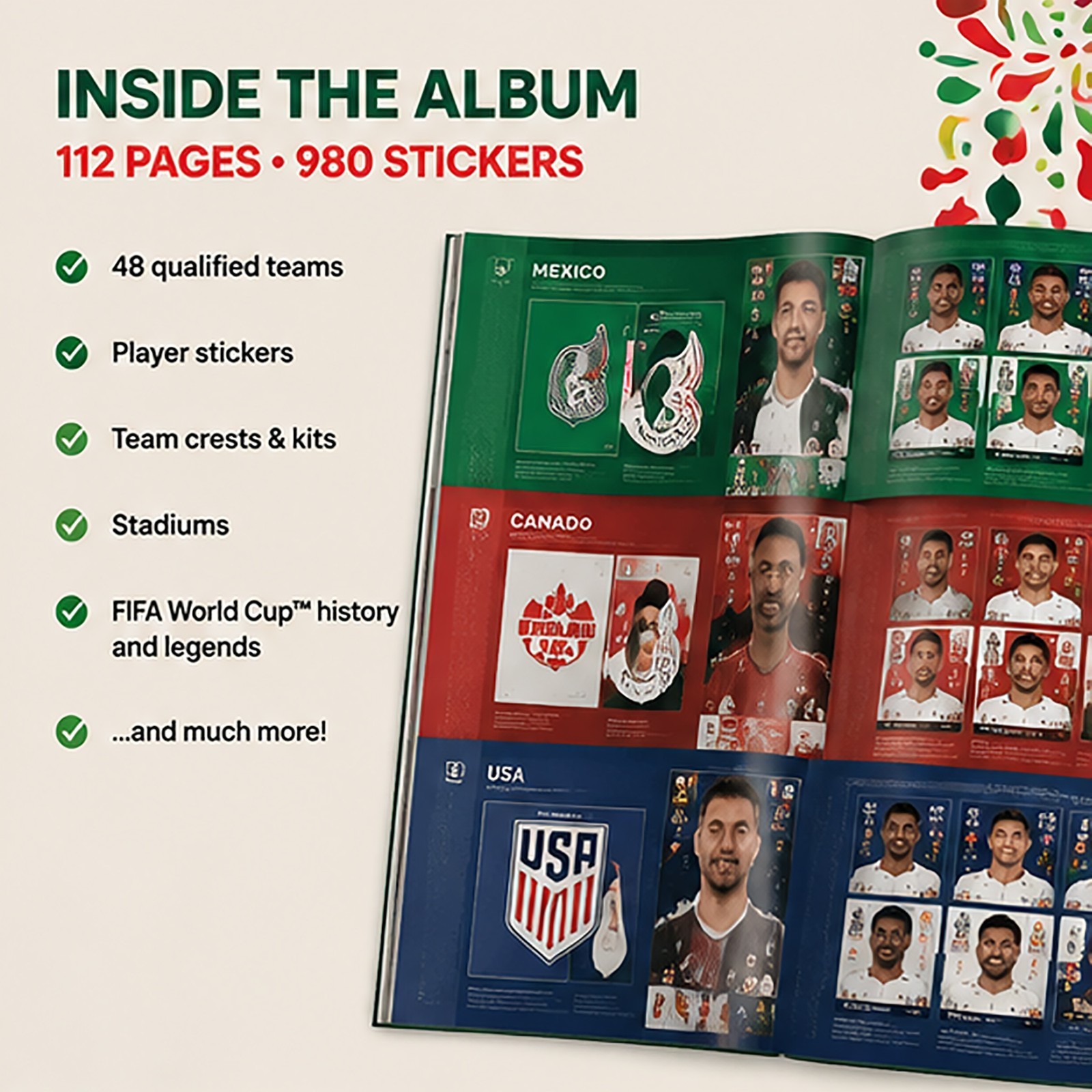 Panini FIFA World Cup 2026 Hard Cover Album Mexico Edition Sealed New