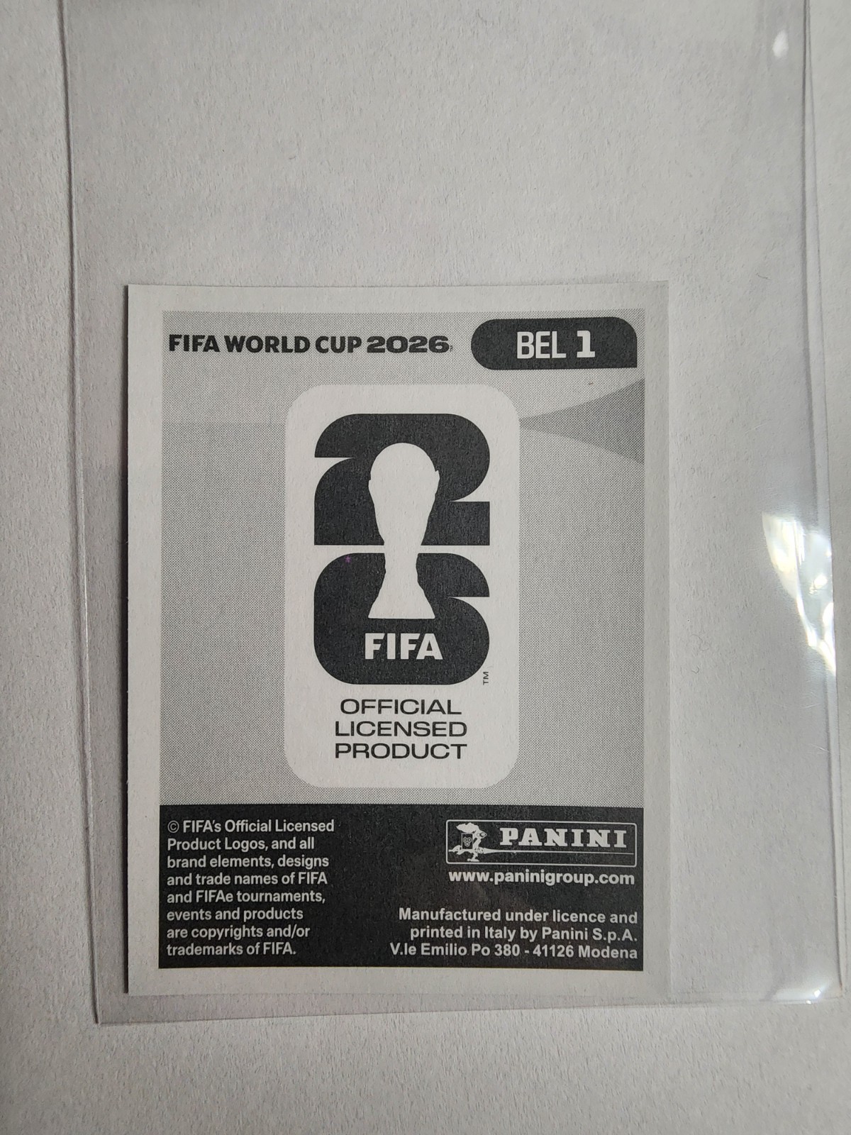 2026 Panini Fifa World Cup 26 – Belgium #BEL 1 – Team Logo Foil Sticker