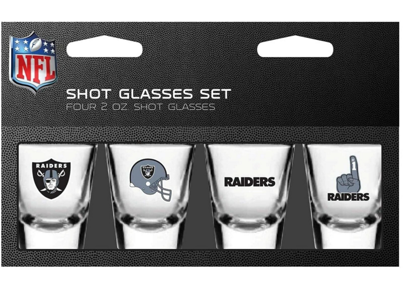 NFL Team 2oz Shot Glasses Set 4 Pack- Gift Set
