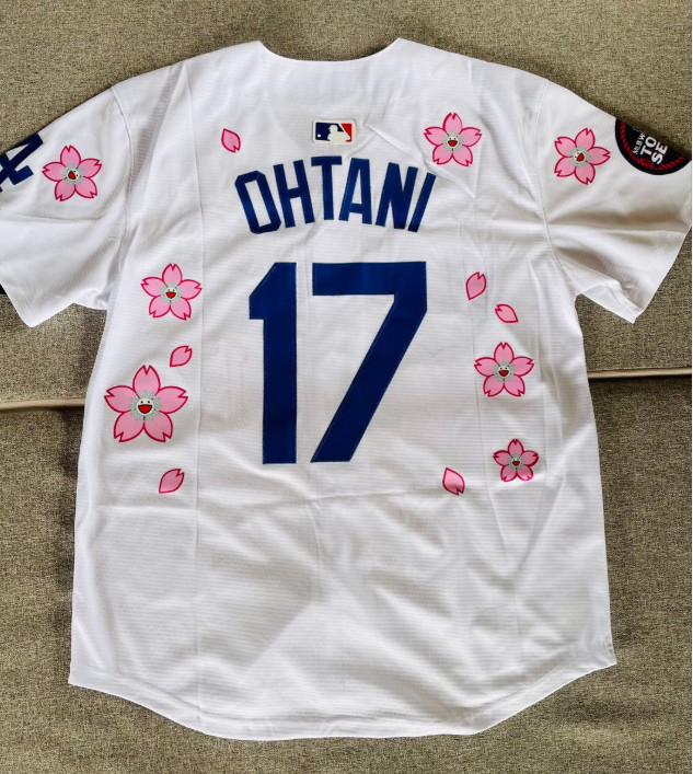 New Jersey’s Men SHOHEI OHTANI #17 Dodgers Sakura Edition Tokyo Series