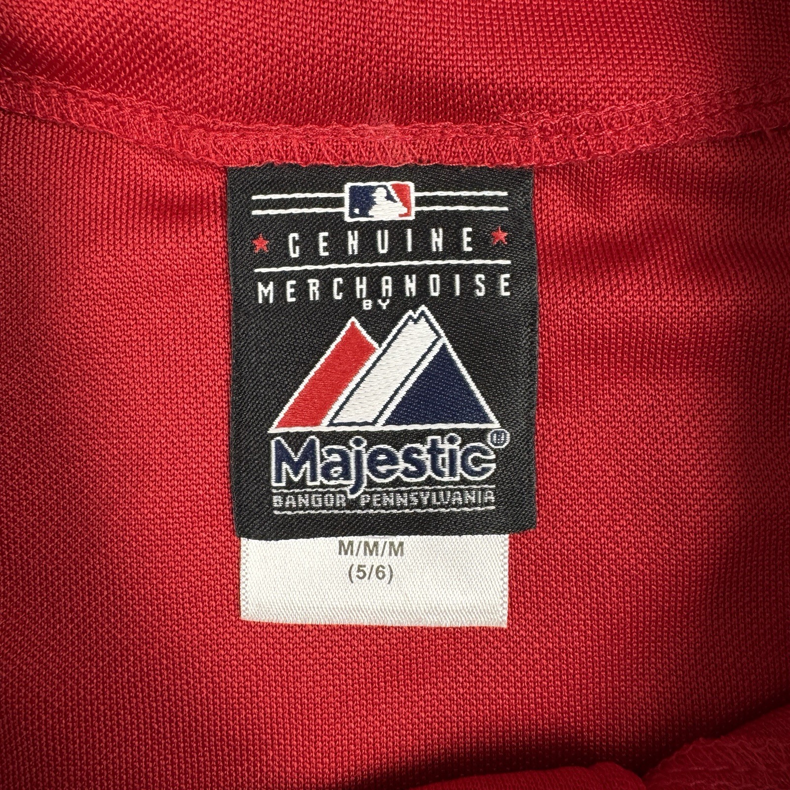 Youth Kids Texas Rangers Jersey Majestic Medium 5/6 Red Baseball MLB New W/ Tags