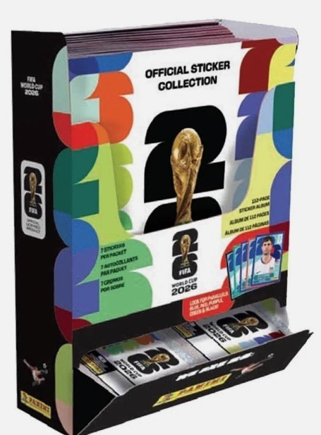 2026 World Cup Soccer Sticker & Album Combo Display BOX