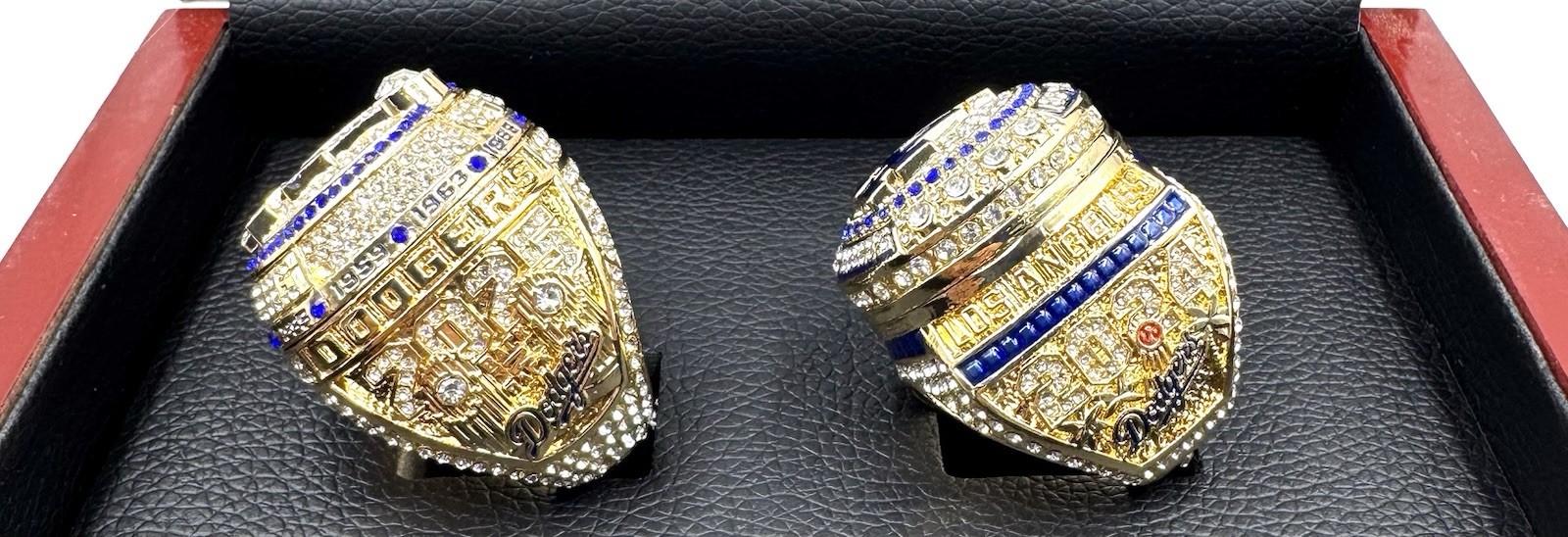 NEW 2024 & 2025 LA DODGERS WORLD SERIES CHAMPIONSHIP RING SET SHOHEI OHTANI CASE