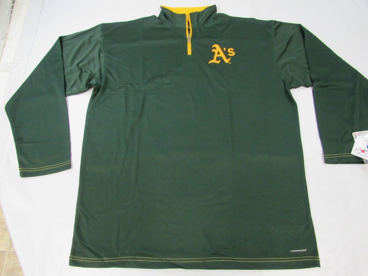 Oakland A’s Athletics Mens Sizes 3XL-4XL-Tall Polyester 1/4 Zip Majestic Shirt