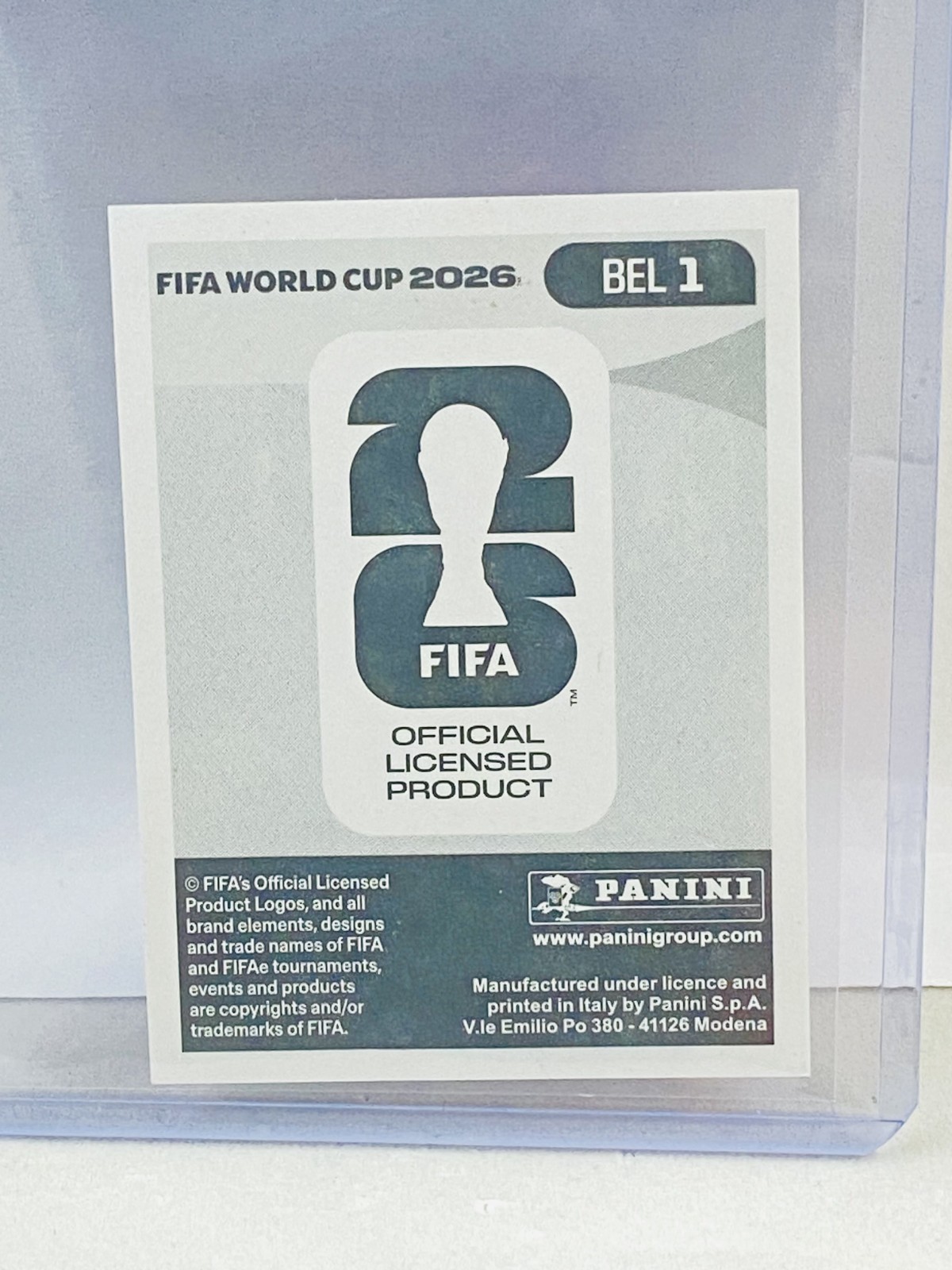 2026 Panini FIFA World Cup Stickers Belgium Badge Logo Foil BEL 1