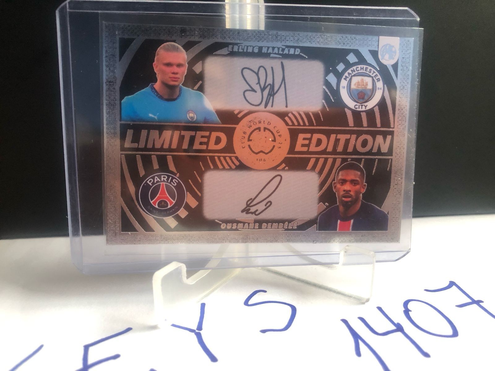 PRINTED SIGNATURE*-WORLD CUP CLUB FIFA 2025 F.E HALLAND-DEMBELE – SILVER