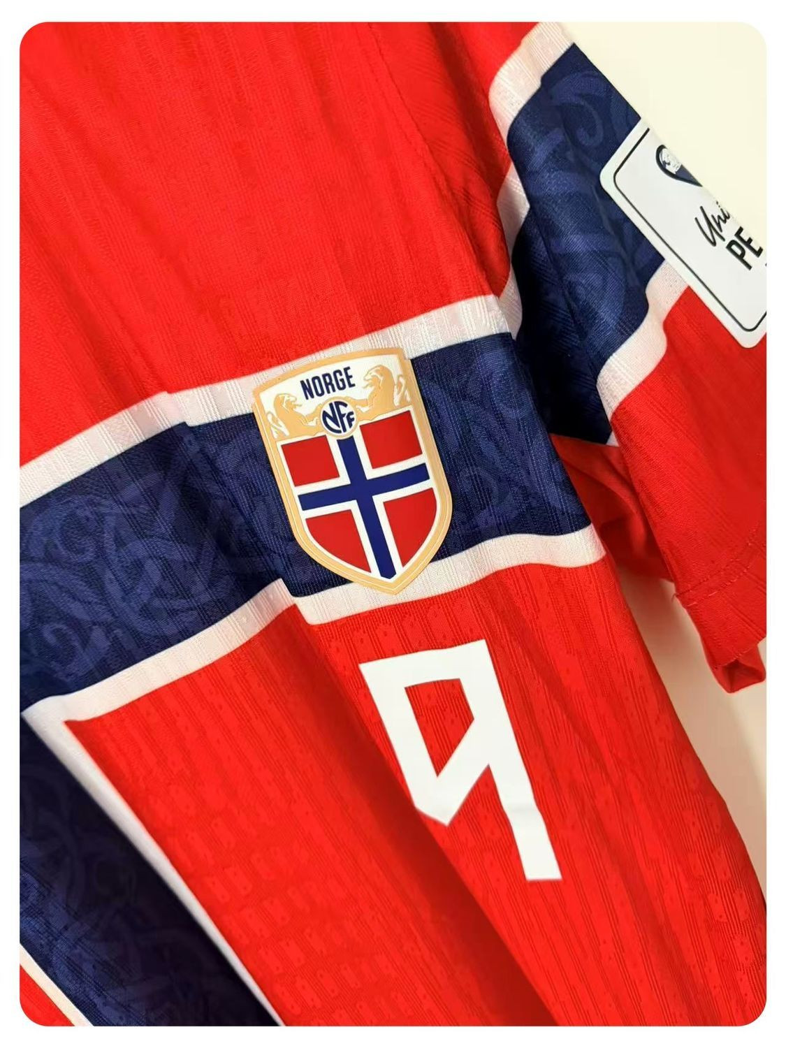2026 Norway Haaland Home Player Version Short Sleeve Soccer Jersey Shirt