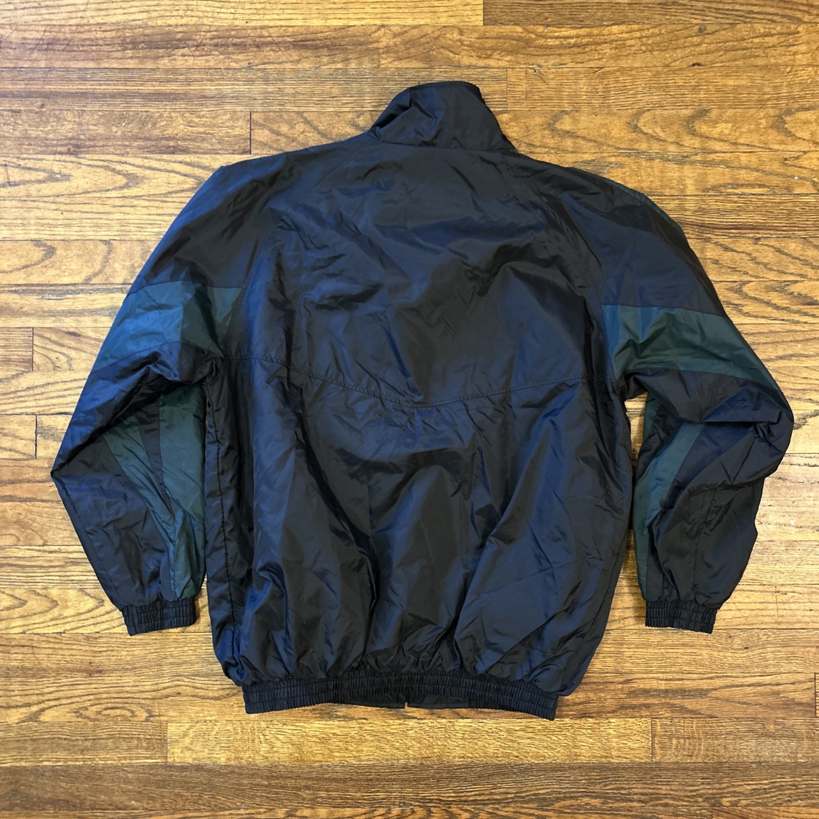 Oakland Athletics A’s Size M Black Green Majestic Full-Zip Light Weight Jacket