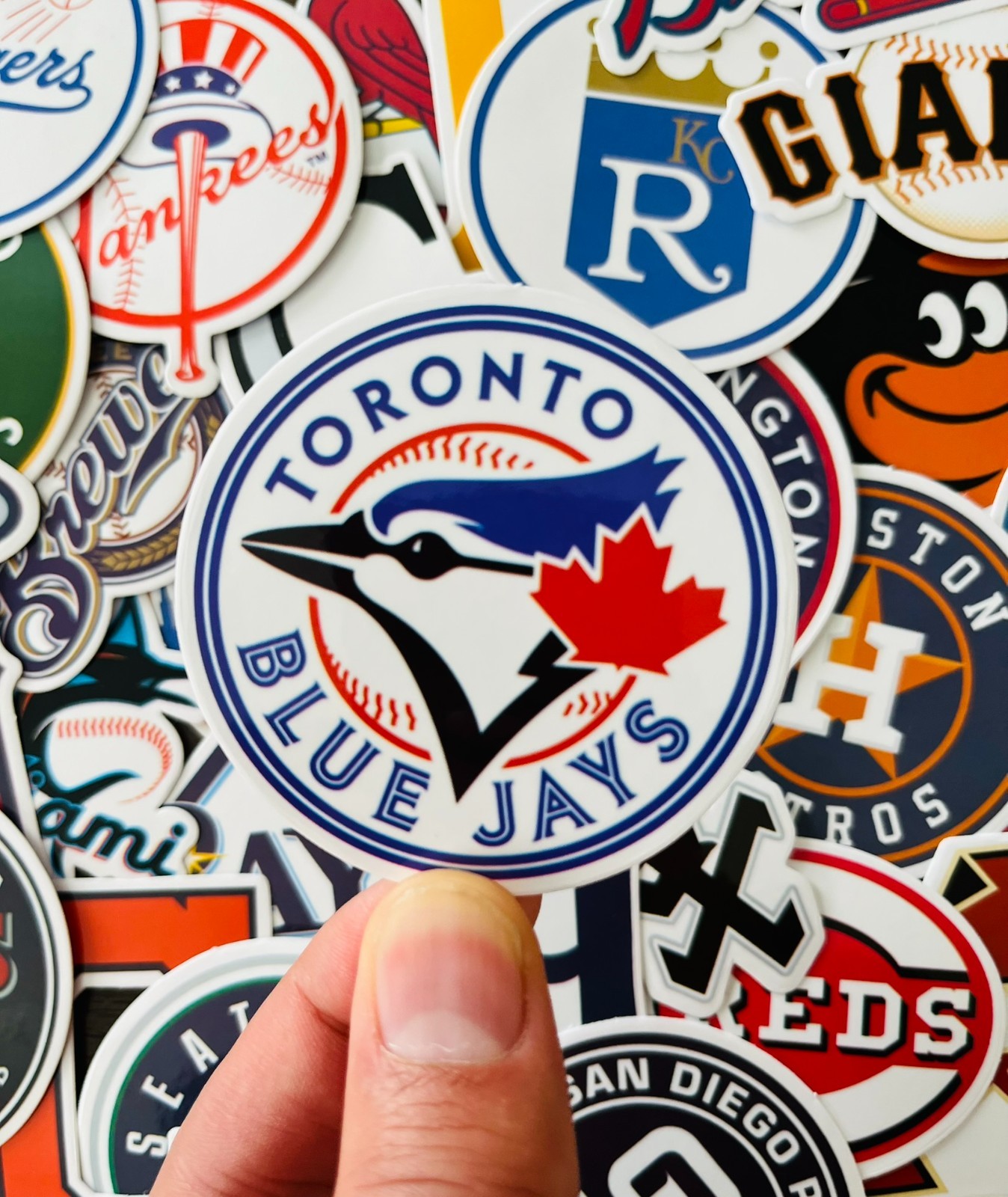 30pcs MLB Baseball Stickers – All 30 Teams Logo – Waterproof Vinyl Stickers