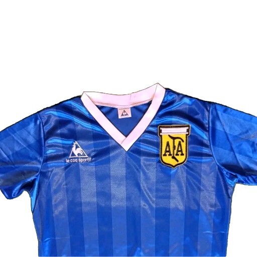Argentina Away 1986 Soccer Jersey Hand Of God Maradona