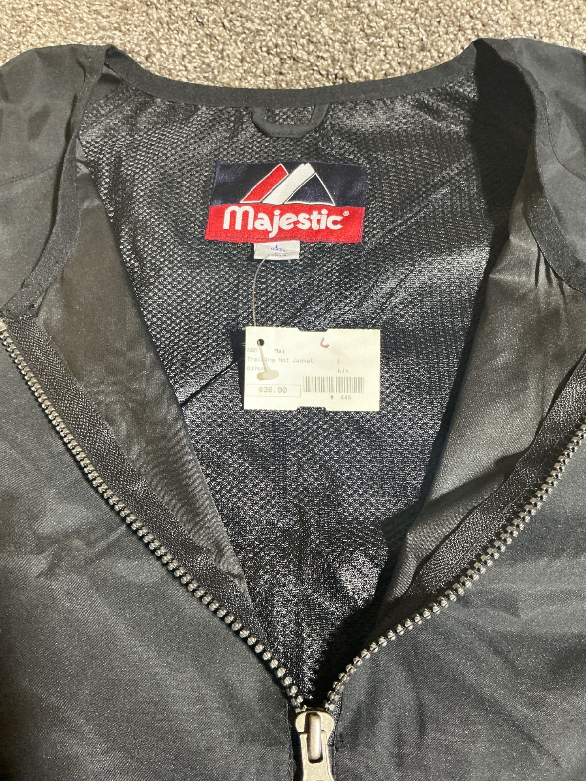 Vintage Majestic Training Hot Jacket – Quarter Zip Cage Jacket – Various Sizes