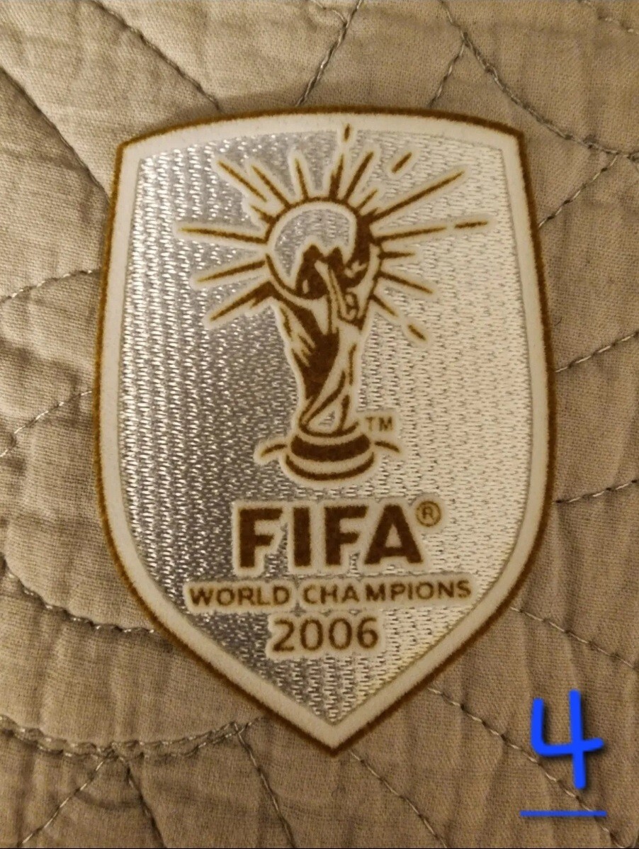 World Cup Champions Winner 2006 White Patch Italy Italia Soccer Badge Parche..#4