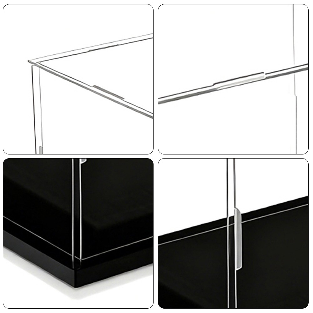 4X Mini Helmet Display Case with UV Protection for 1:2 Scale Football Baseball