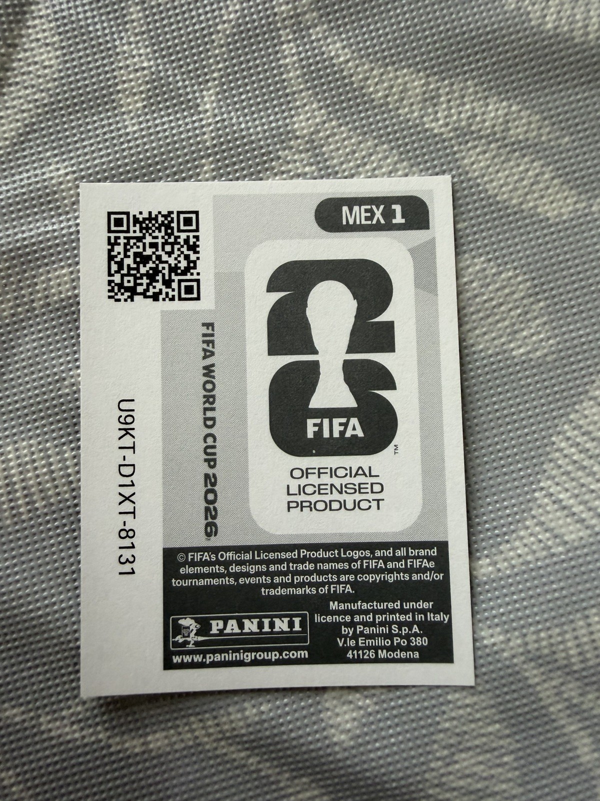 Mexico Team Logo MEX1 2026 Panini World Cup Sticker