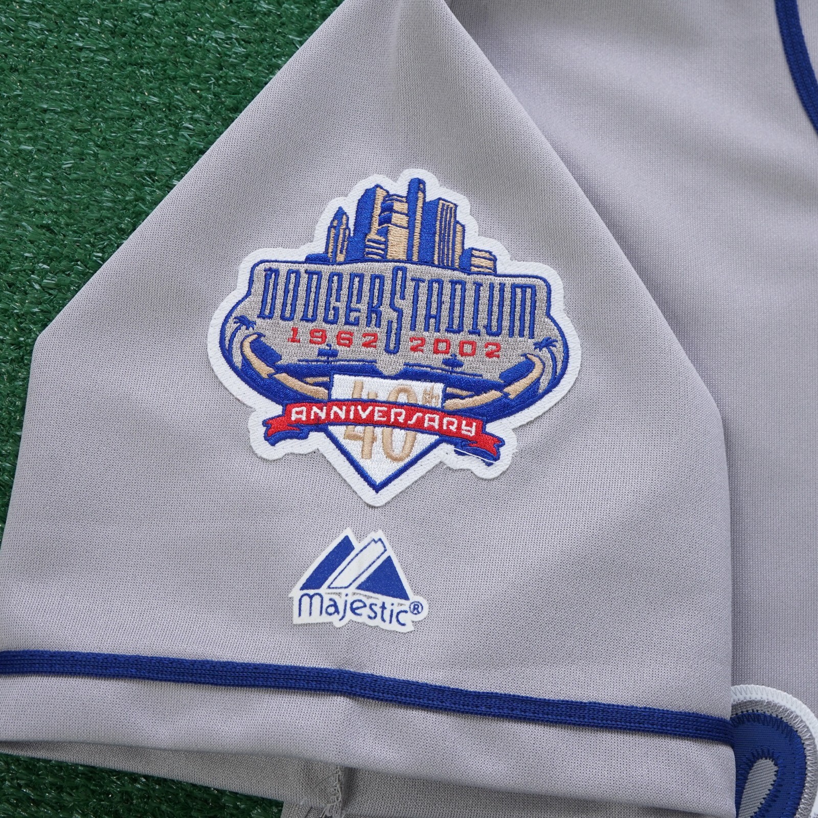 Eric Karros 2002 Los Angeles Dodgers 40th Anniv. Men’s Grey Road Jersey