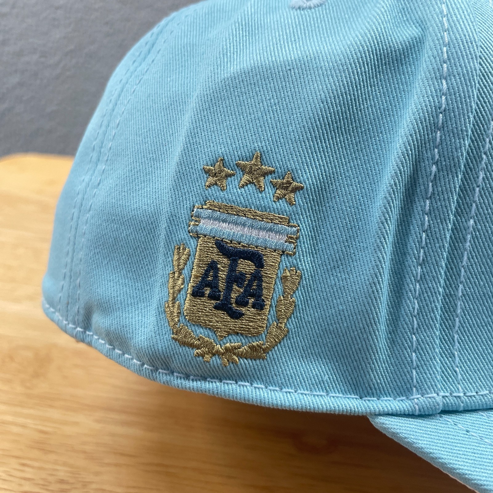 Adidas Argentina National Team 26 Hat Cap Snapback Icy Blue Adjustable OS KE1380