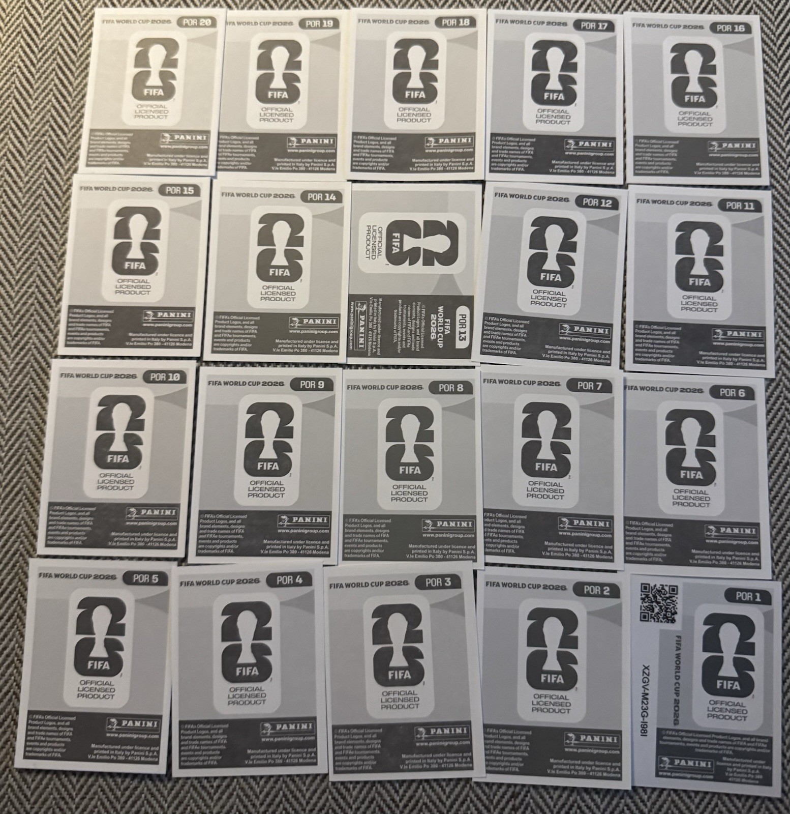 2026 Panini FIFA World Cup Portugal Stickers Complete Set Ronaldo Soccer