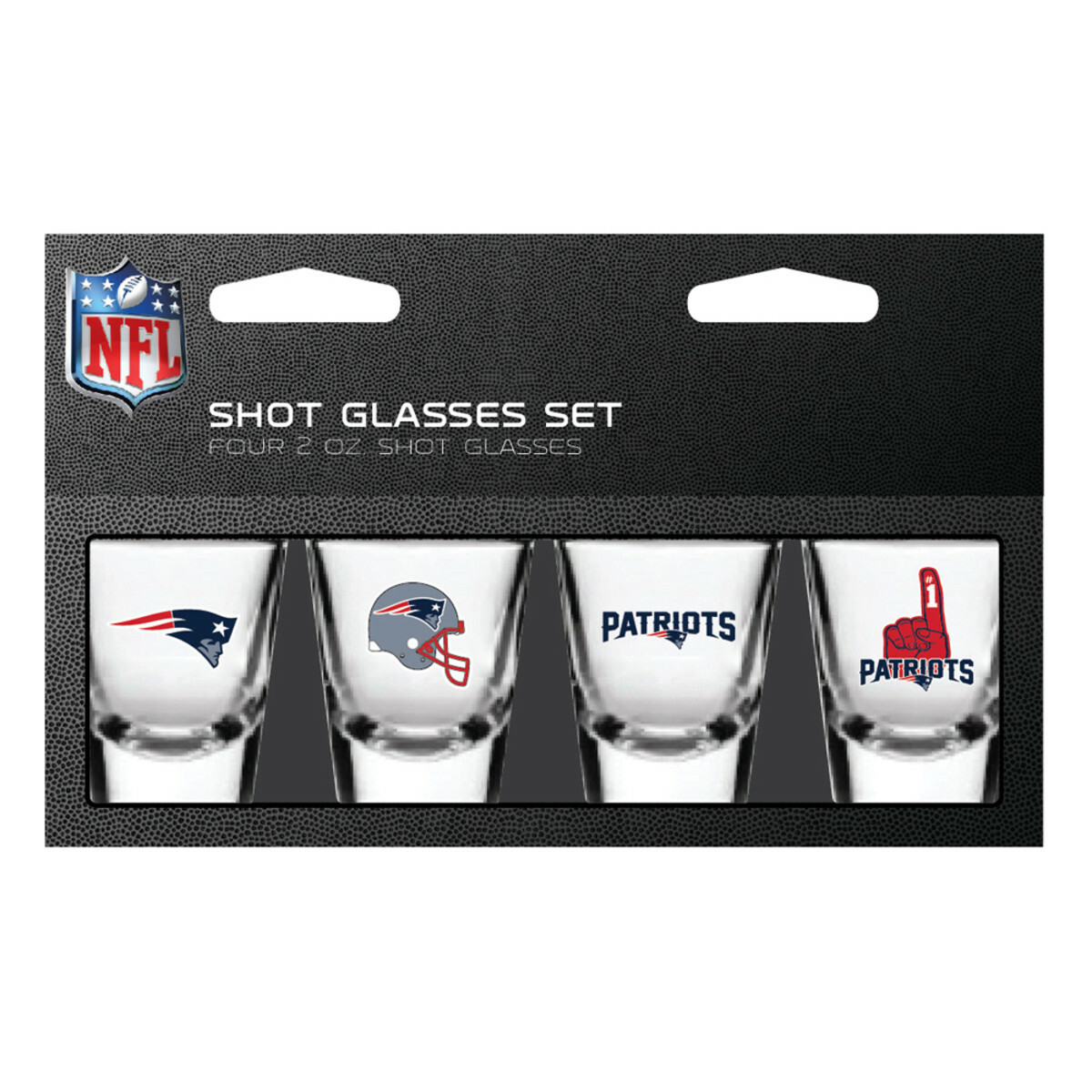NFL Team 2oz Shot Glasses Set 4 Pack- Gift Set