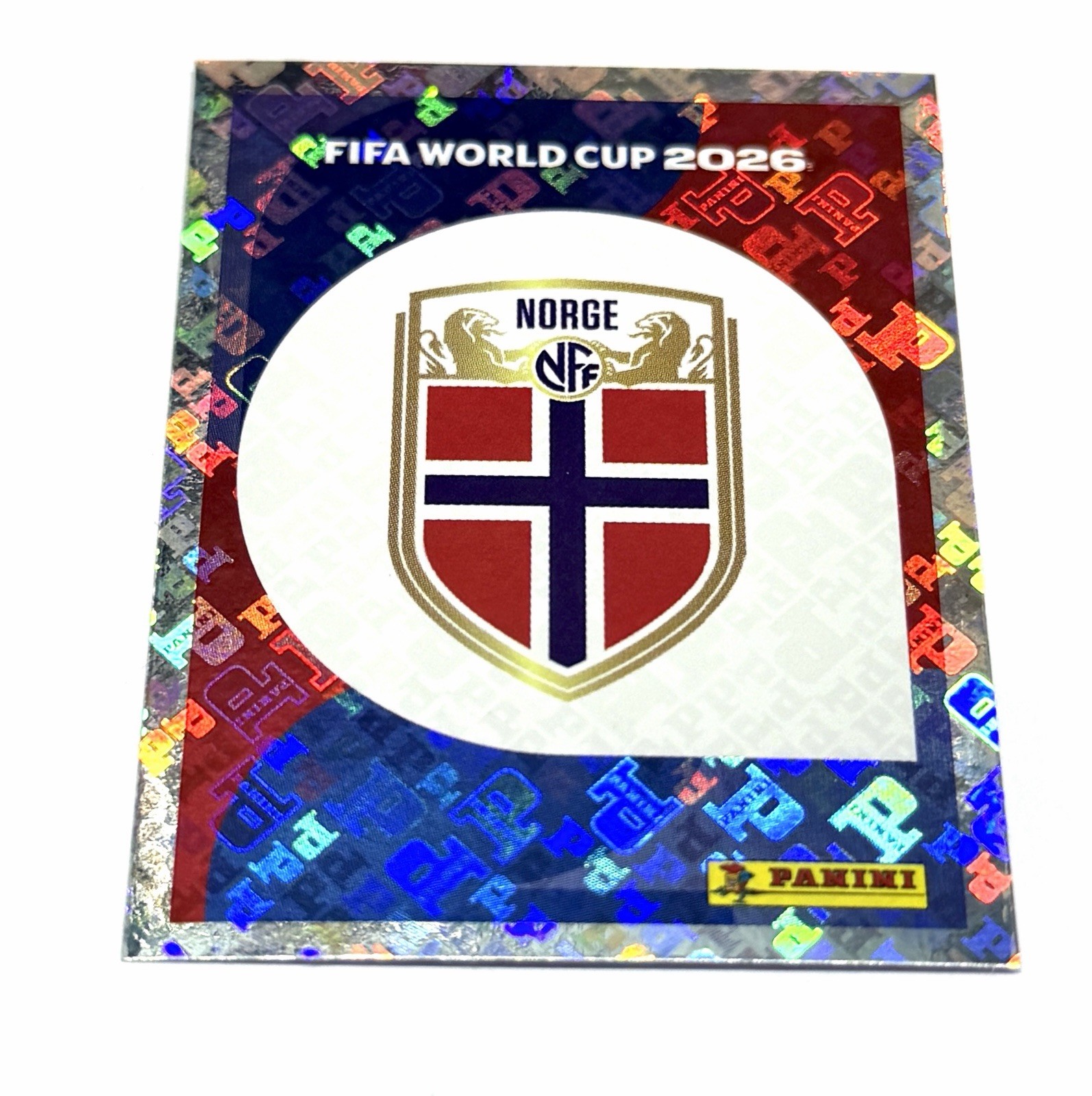 Norway Logo Foil Sticker NOR 1 FIFA World Cup 2026 Panini Holographic Rare