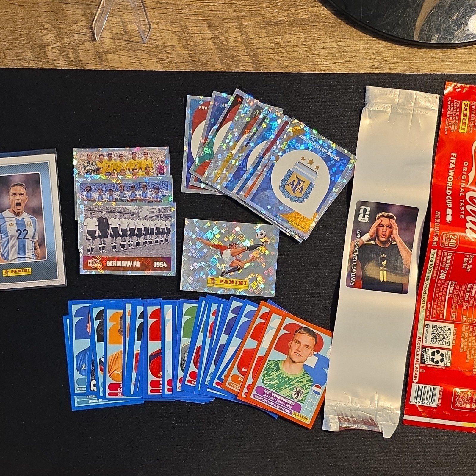 Panini FIFA World Cup 2026 Hologram Stickers, Coca-Cola Stickers, Trading Cards