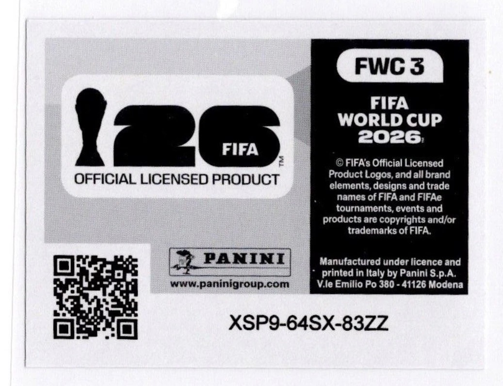 2026 Panini FIFA World Cub Stickers #FWC 3 FOIL Maple Zayu Clitch.