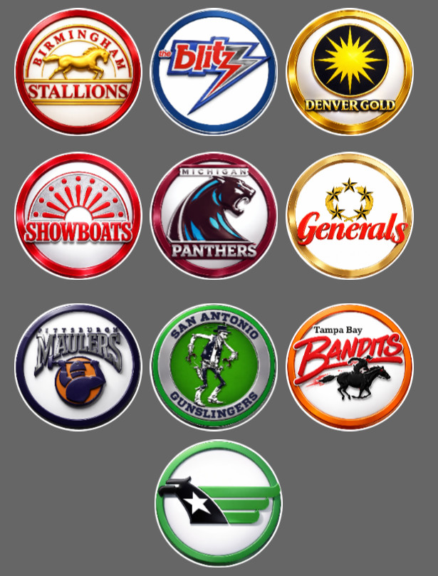 NEW USFL Football Team Magnets 2″ FULL SET/ALL 19 TEAMS. For nostalgia