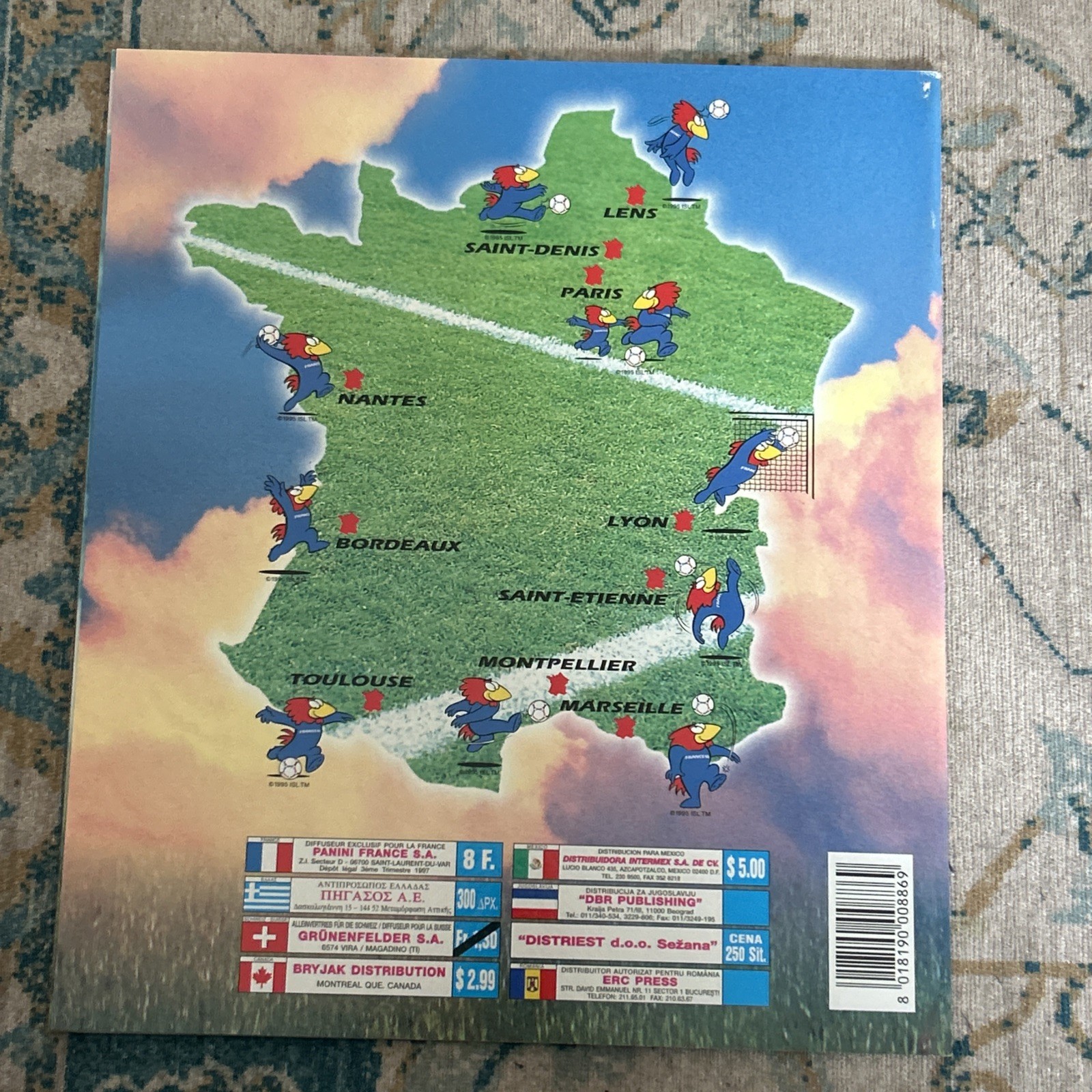 Panini France 98 World Cup Empty Sticker Album