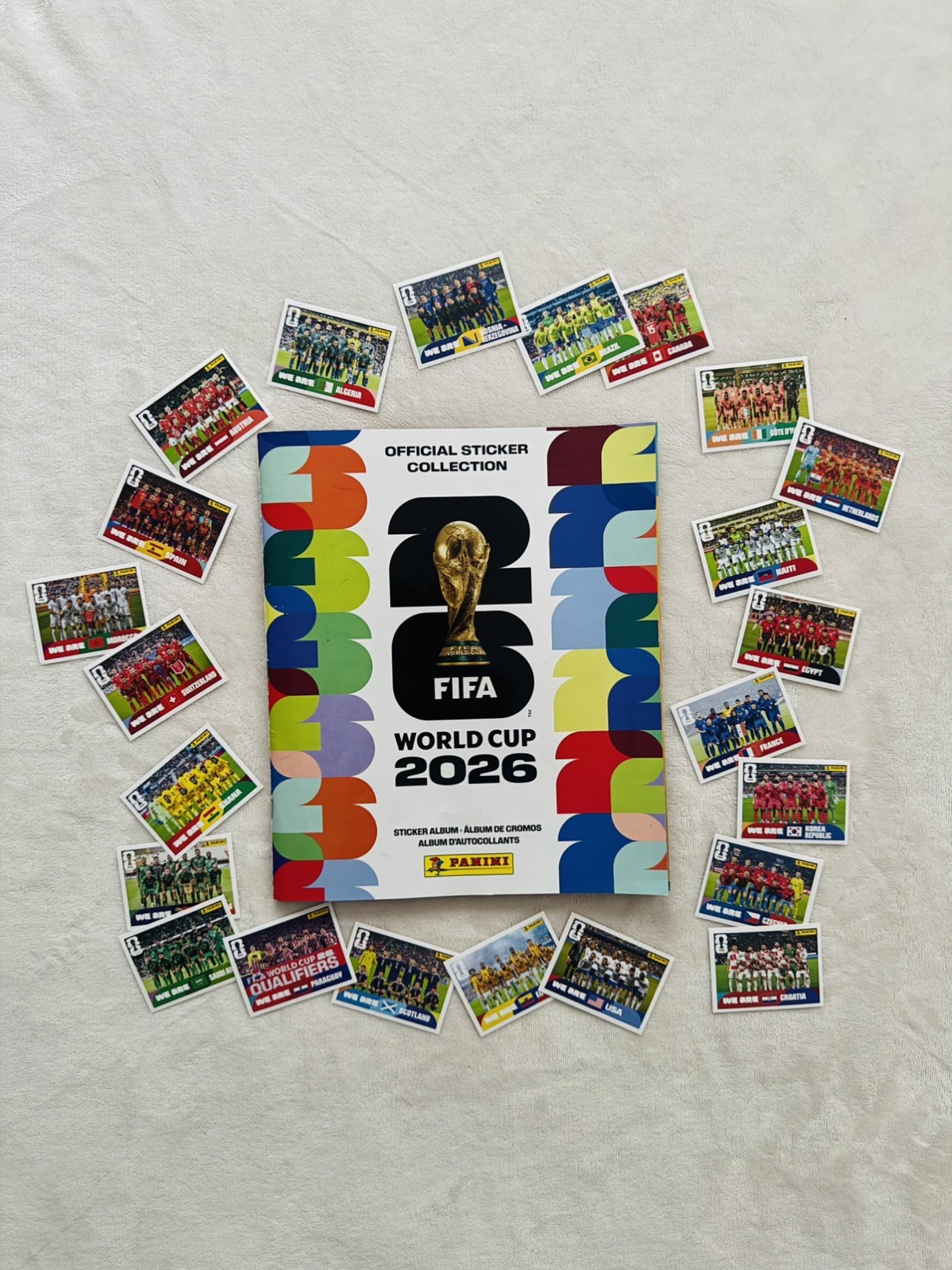 World Cup 2026 Panini Stickers (Teams A – I) – Singles – YOU PICK!