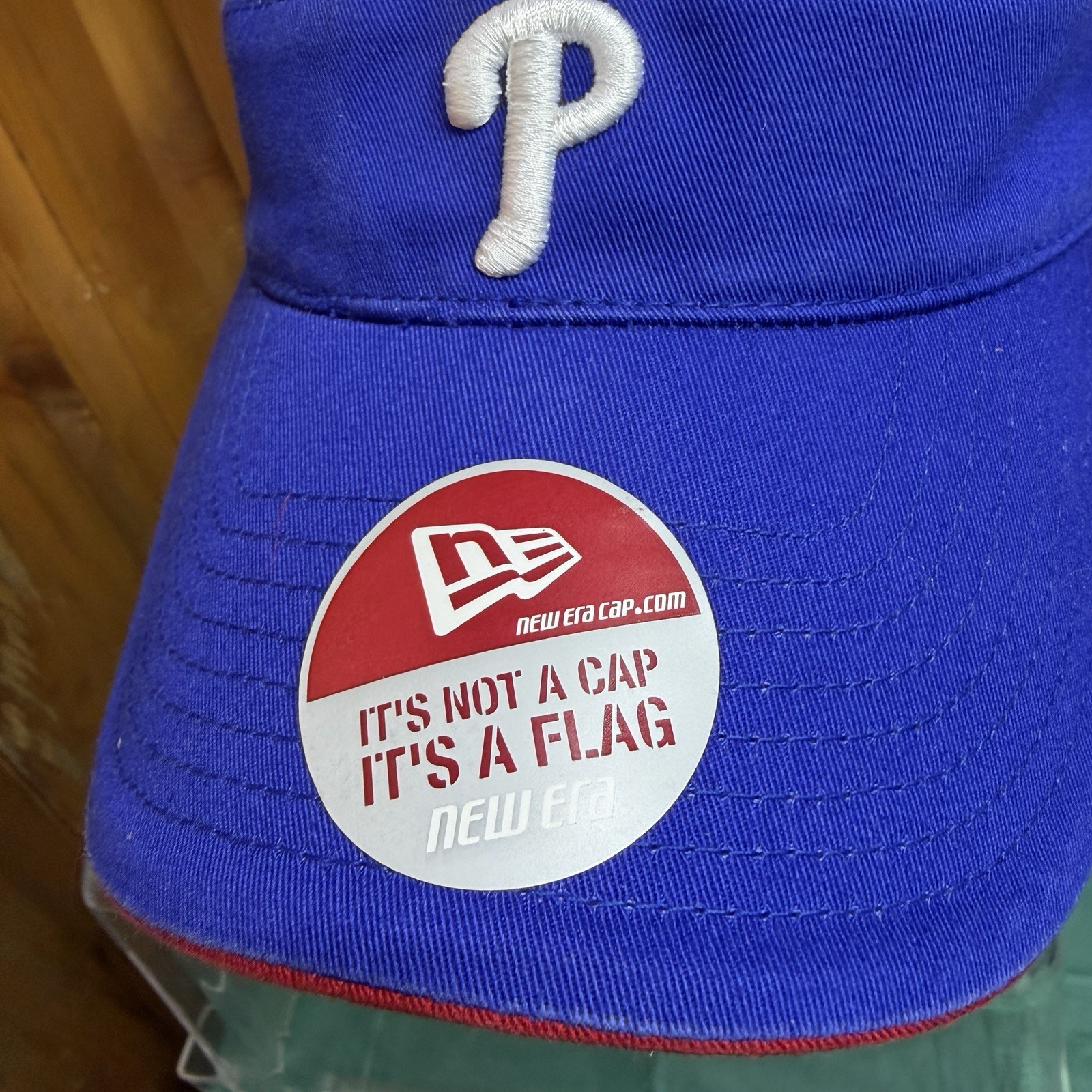 New Era MLB Philadelphia Phillies Baseball Golf Visor Unisex Adult Blue Elastic