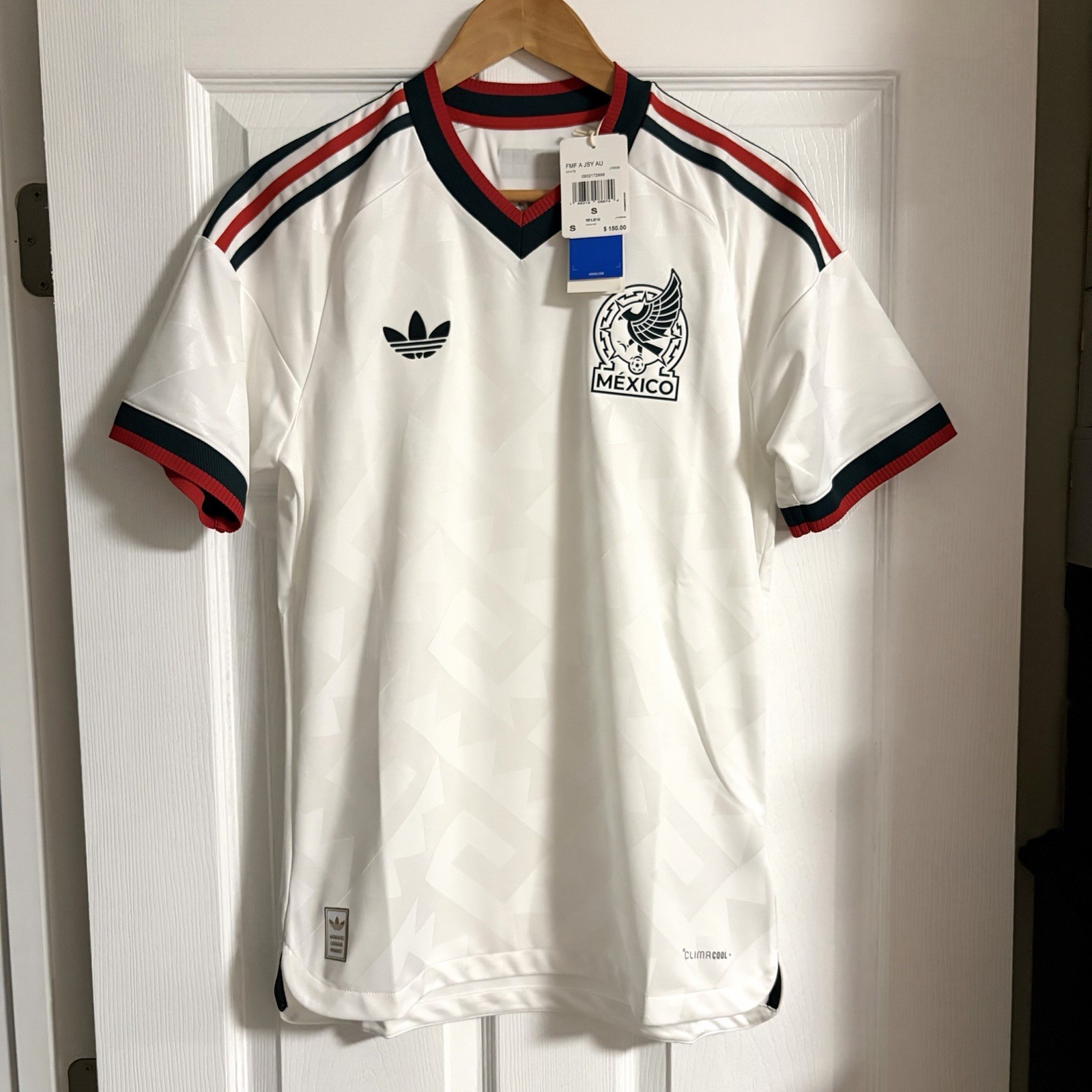 2026 Mexico Authentic Away Adidas World Cup Jersey Men’s Small JY5539 NWT