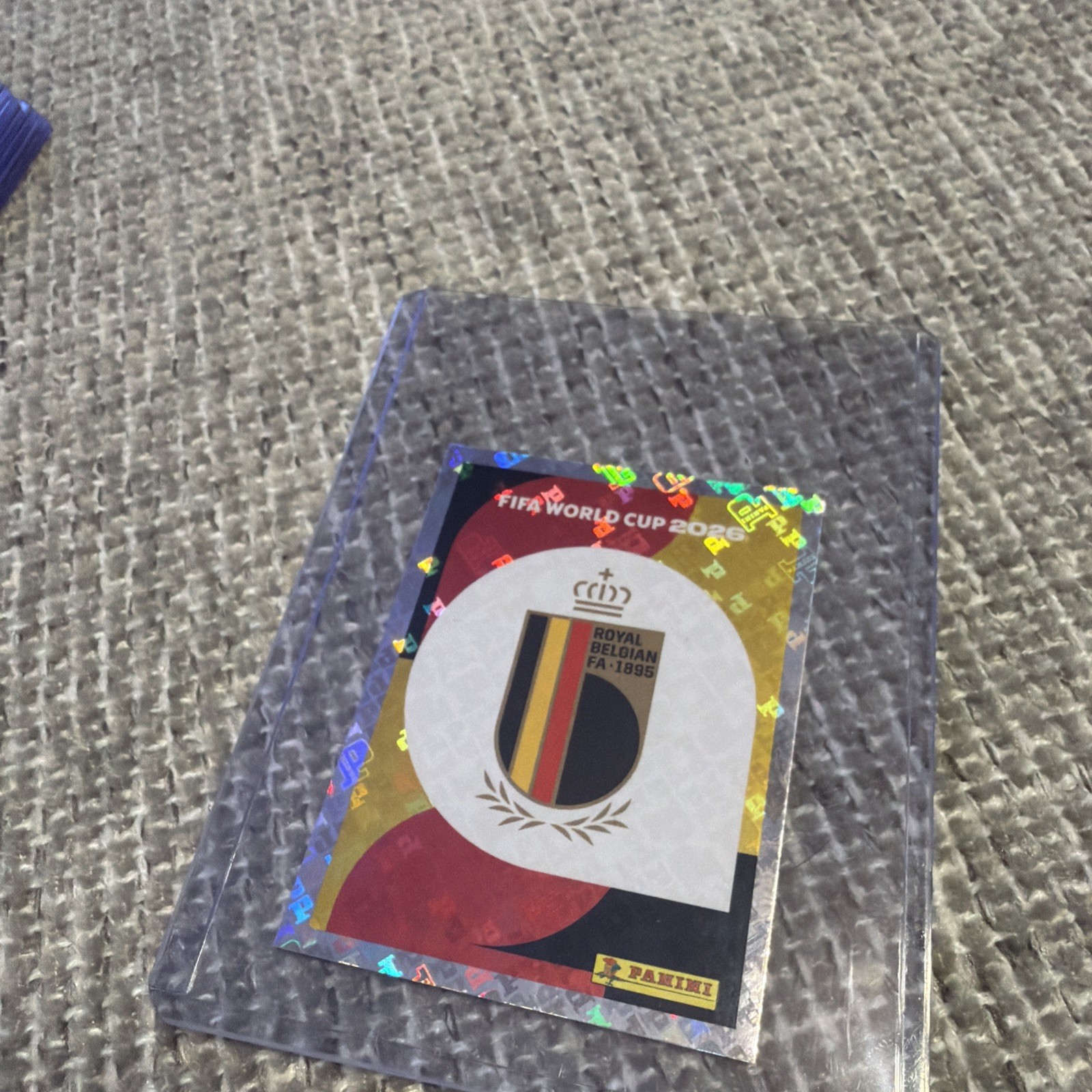 2026 Panini FIFA World Cup Sticker Belgium Team Logo #BEL 1 -US Edition