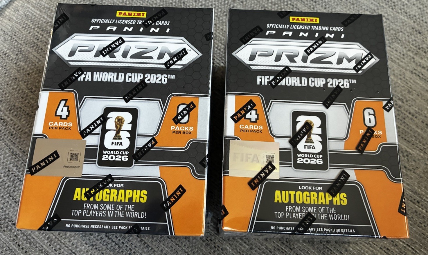 2026 Panini Prizm FIFA World Cup Soccer Blaster Box – Lot Of Two (2)